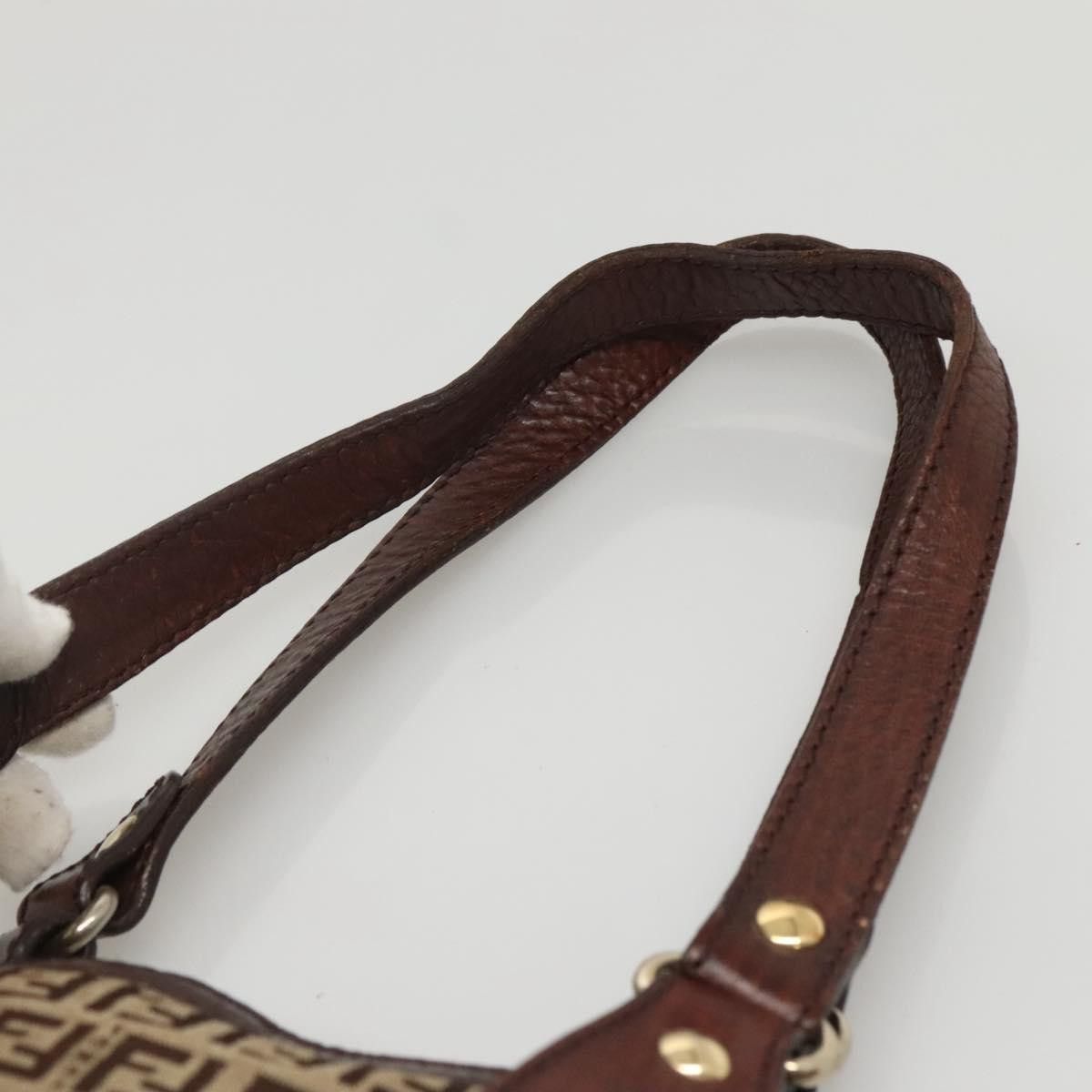 Fendi FENDI Zucchino Canvas Tote Bag Beige Gold Size ONE SIZE - 8 Thumbnail
