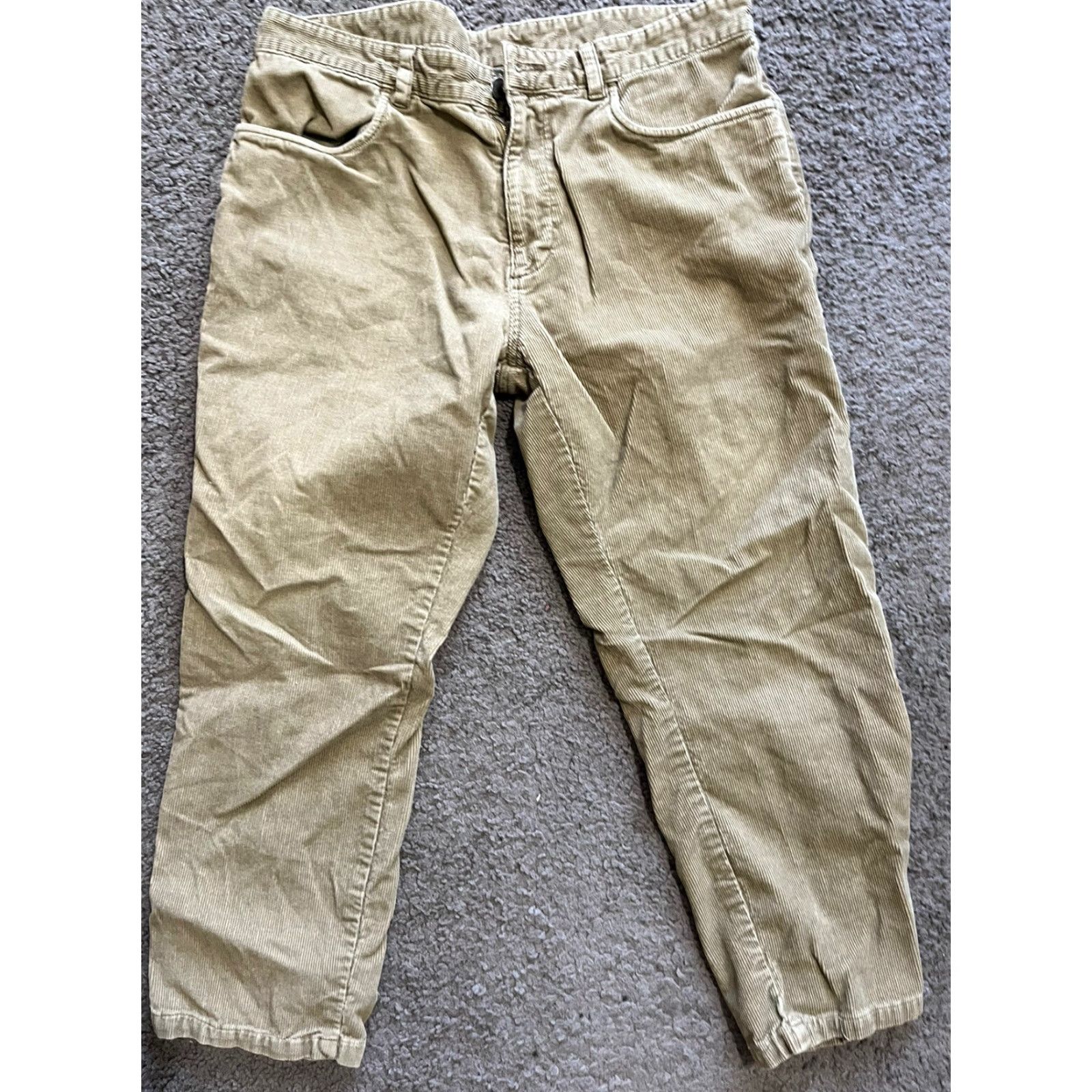 Calvin Klein Calvin Klein Chino Pants Mens 32x25 Brown Corduroy Straight Leg Classic Size US 32 / EU 48 - 4 Thumbnail