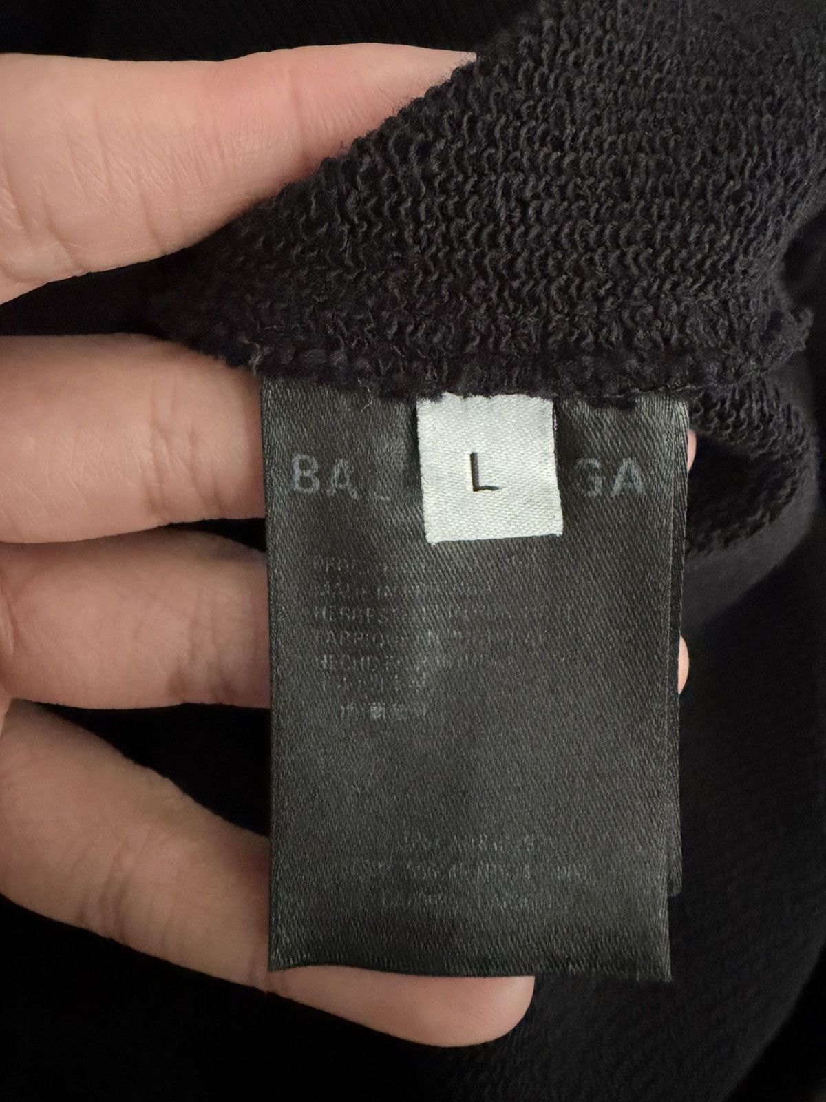Balenciaga Balenciaga logo hoodie in black Size US L / EU 52-54 / 3 - 5 Thumbnail