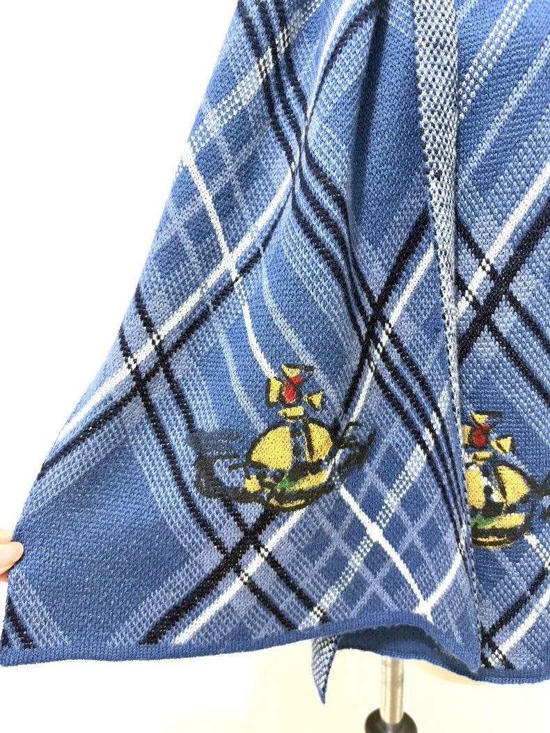 Vivienne Westwood Vivienne Westwood Blue striped Saturn scarf Size ONE SIZE - 3 Thumbnail