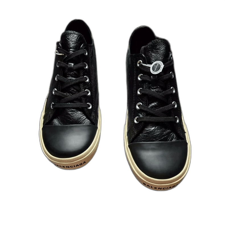 Balenciaga Balenciaga Waxed Leather Paris Sneakers Size 45 Size US 11 / EU 44 - 1 Thumbnail