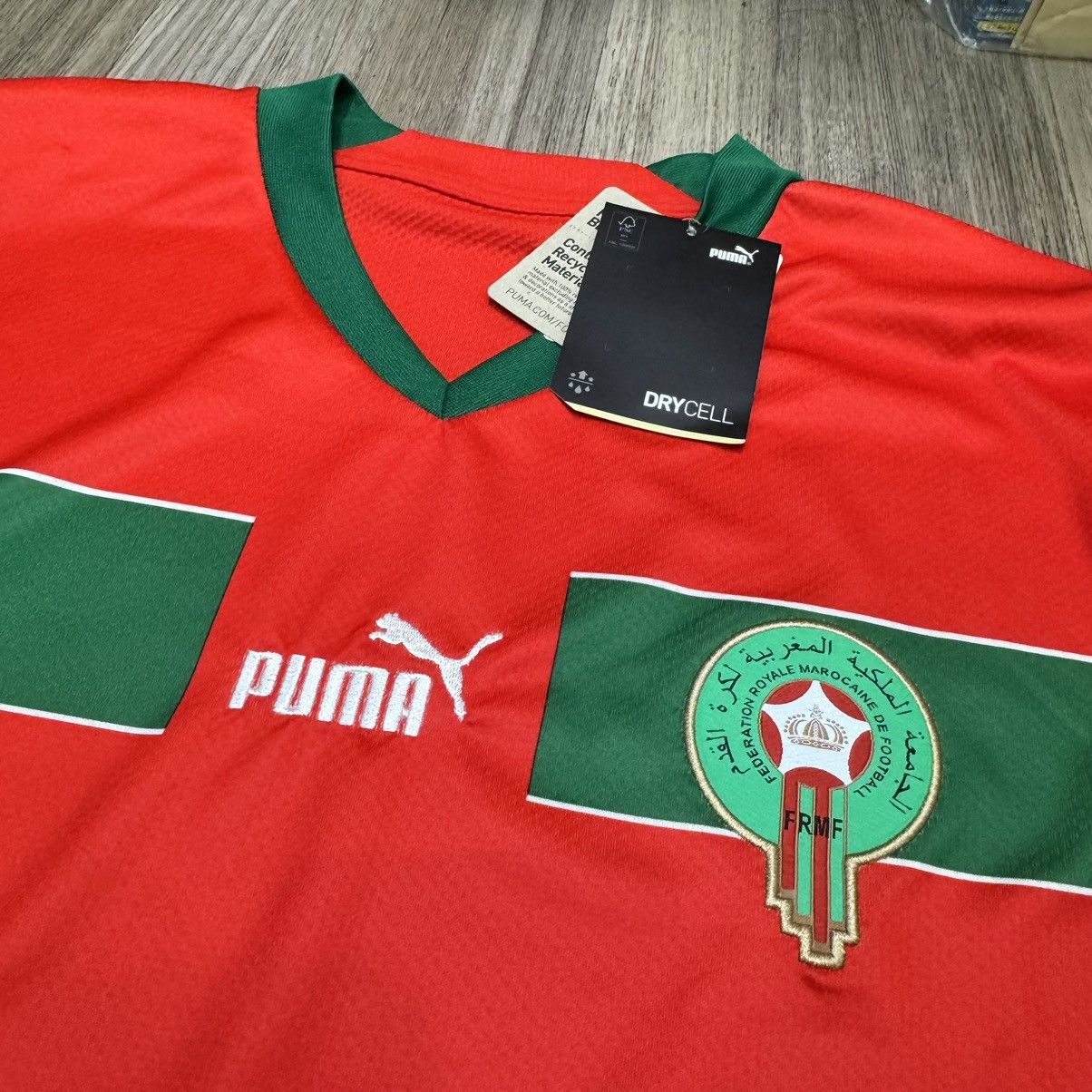 Puma Morocco world cup 2022 home shirt (bnwt) Size US L / EU 52-54 / 3 - 3 Thumbnail