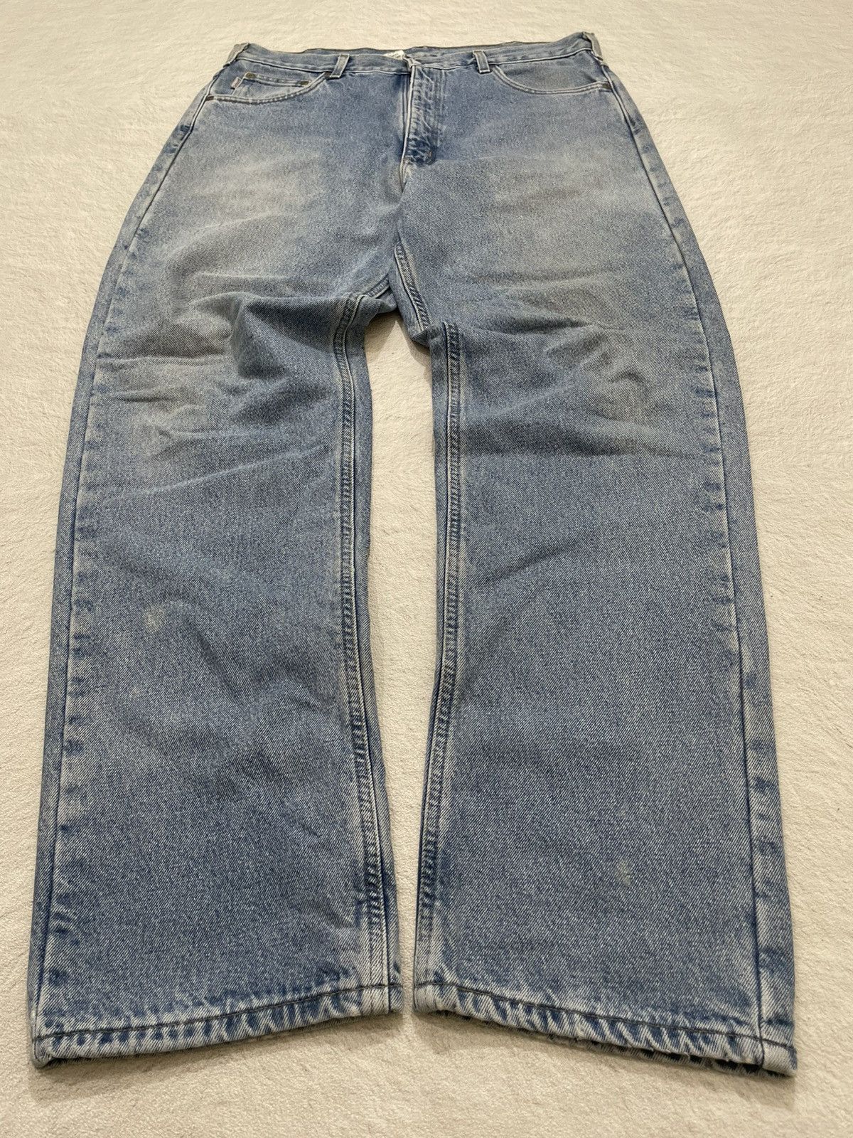 Carhartt 2000s Carhartt Light Blue Jeans Baggy Denin Distressed Y2K Size US 36 / EU 52 - 1 Thumbnail