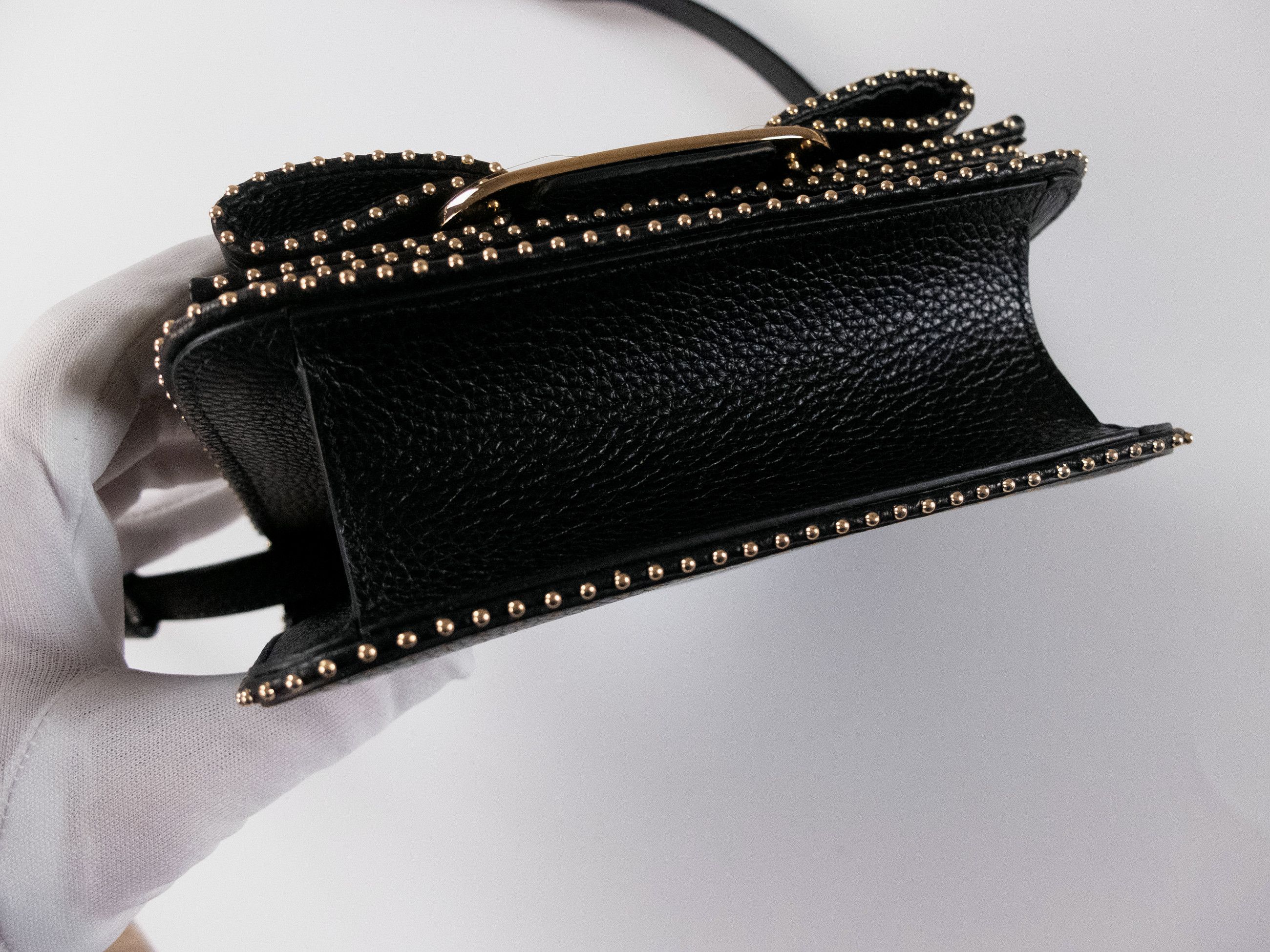 Salvatore Ferragamo SALVATORE FERRAGAMO Vara bow black leather mini shouder bag Size ONE SIZE - 5 Thumbnail