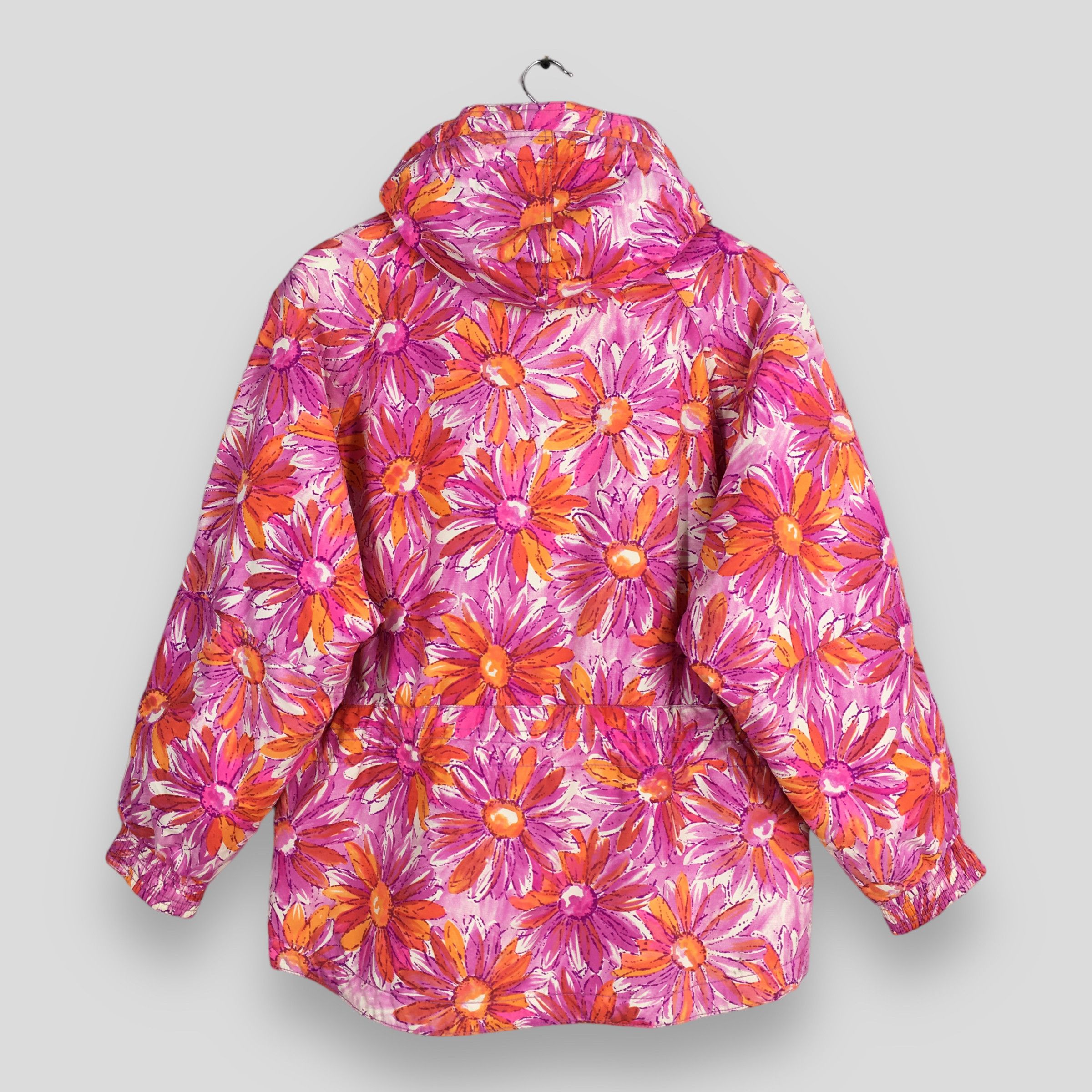 Other Vintage 80s Beauty Floral Printed Women Jacket Large Size L / US 10 / IT 46 - 8 Thumbnail