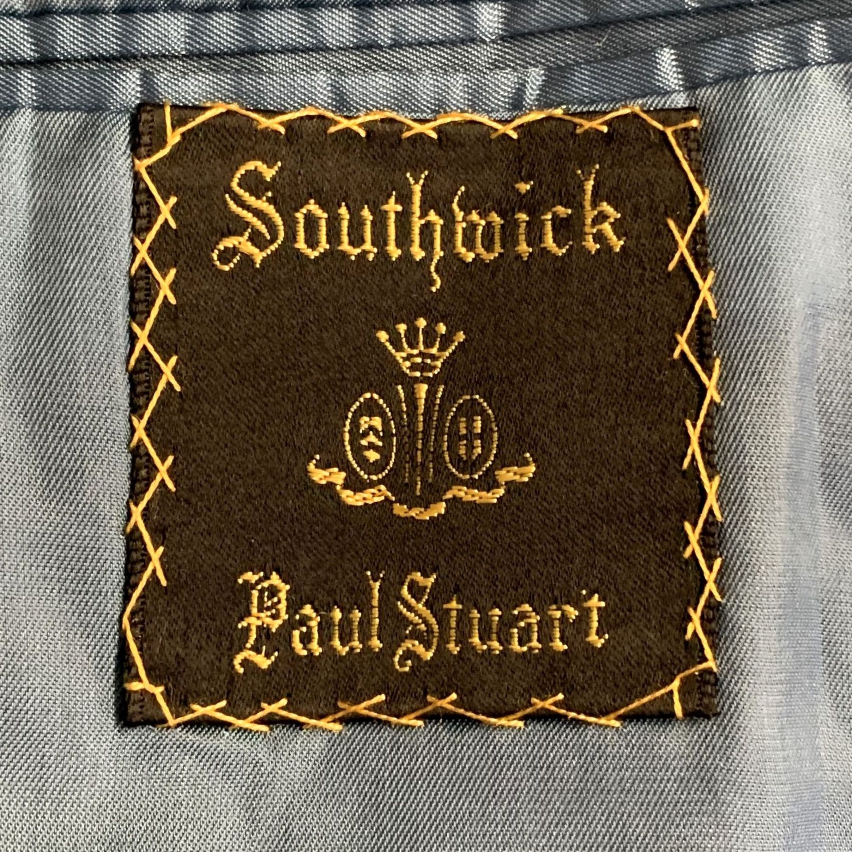 Paul Stuart PAUL STUART Black Wool Sport Coat Size 40 Regular Peak Lapel Double Breasted Men Size US XXS / EU 40 - 6 Thumbnail