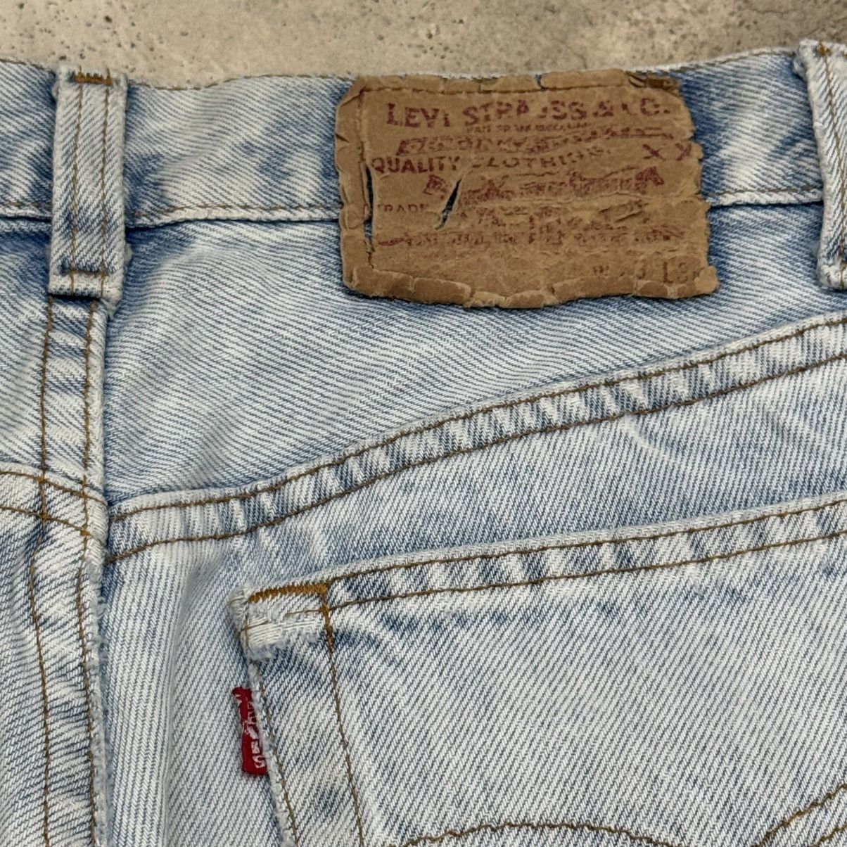 Levi's Vintage 90s Levis 501 Buttonfly Distressed Marks Denim Pants Size US 27 - 14 Thumbnail
