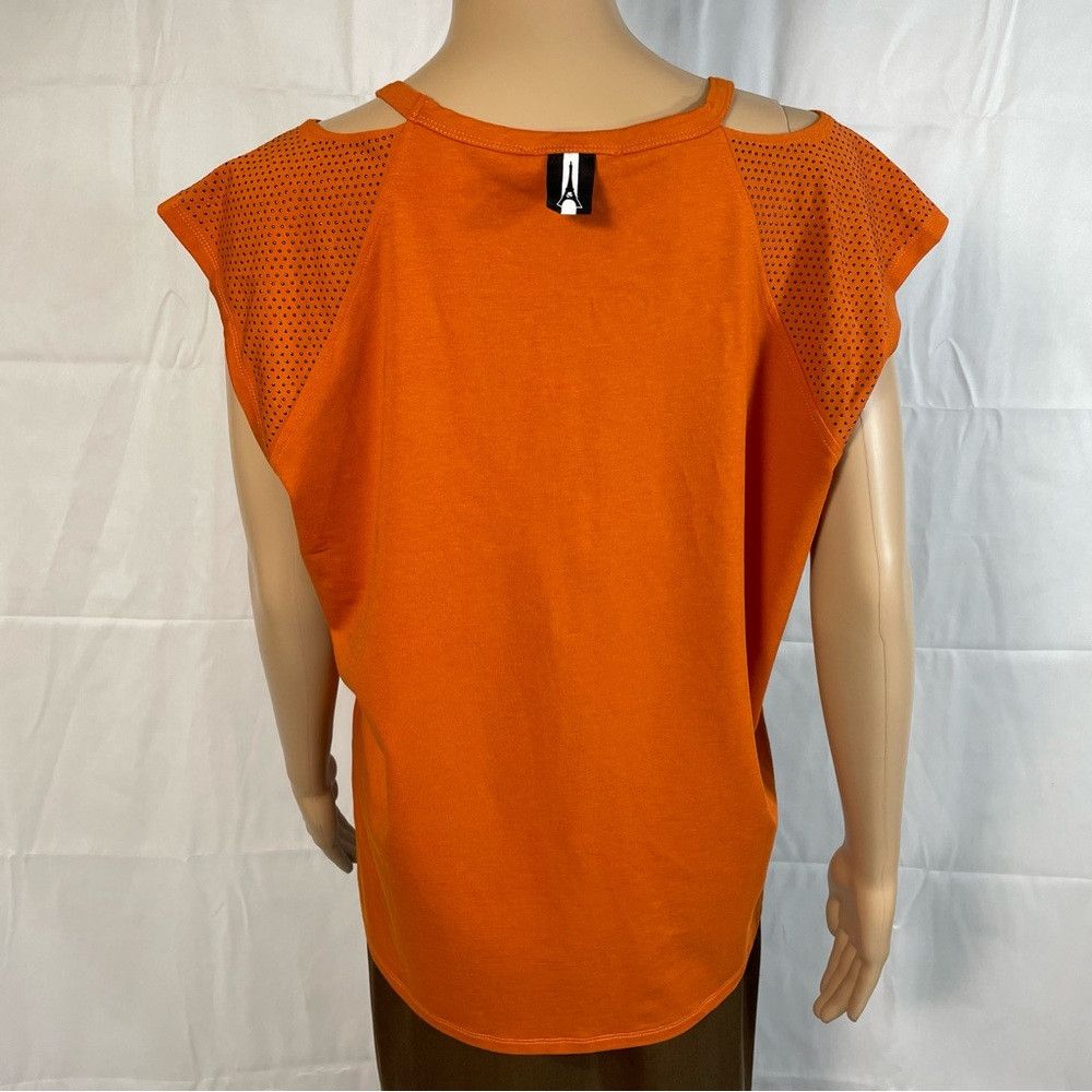 Karl Lagerfeld NWT New KARL LAGERFELD Paris Metallic Dots Cut-Out Shoulder Size L / US 10 / IT 46 - 2 Thumbnail