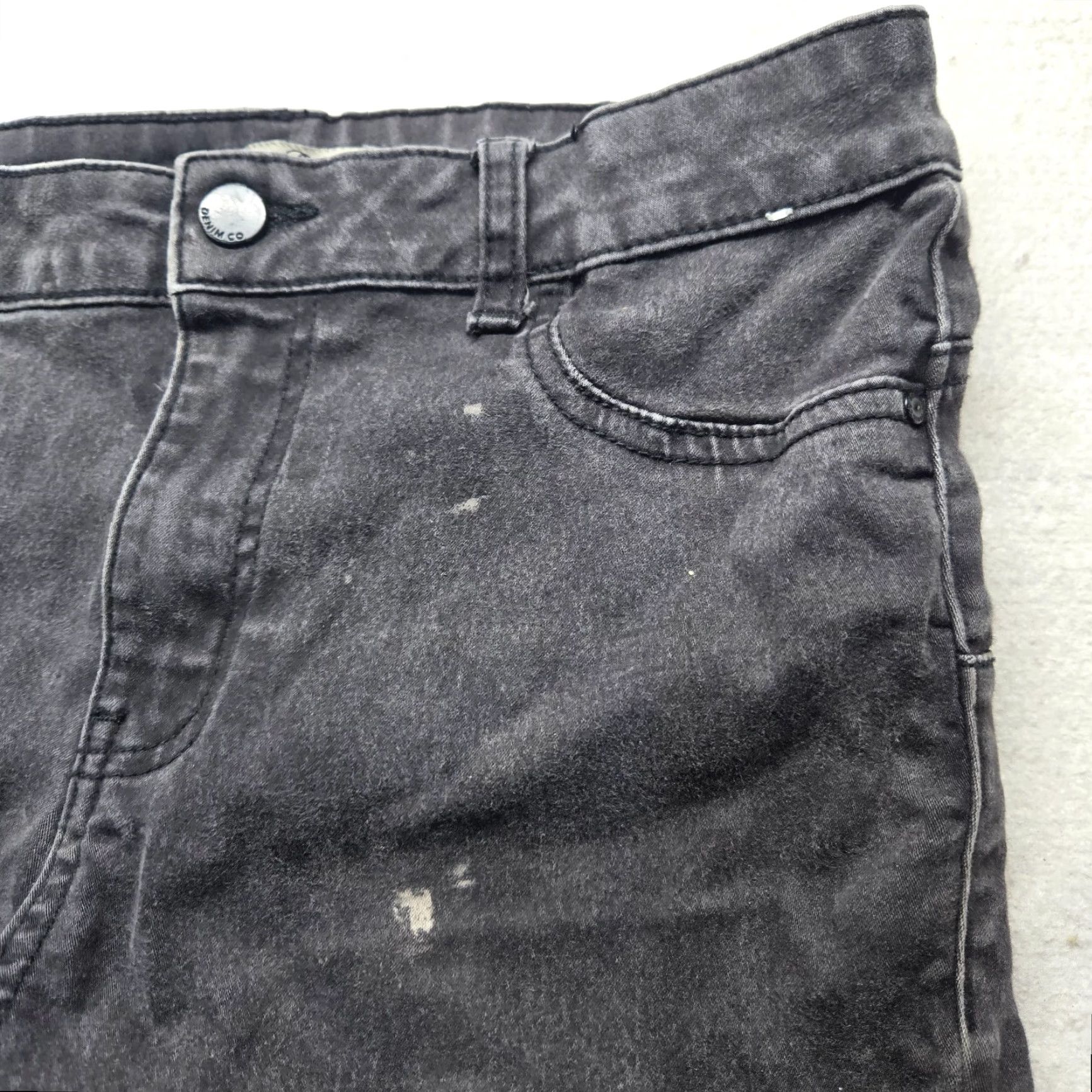 Denim & Co. Denim & Co. Black Slacks Pants Denim Adult Women's Size 8 Dress Pants, Straight Leg, Pockets, Polyester Spandex, Regular, Black, Pants, Women Size 30" / US 8 / IT 44 - 3 Thumbnail