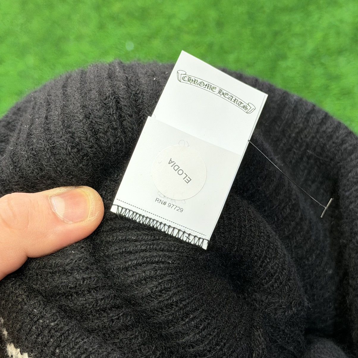 Chrome Hearts Chrome Hearts Big Daddy Cross Logo Cashmere Beanie Size ONE SIZE - 7 Thumbnail
