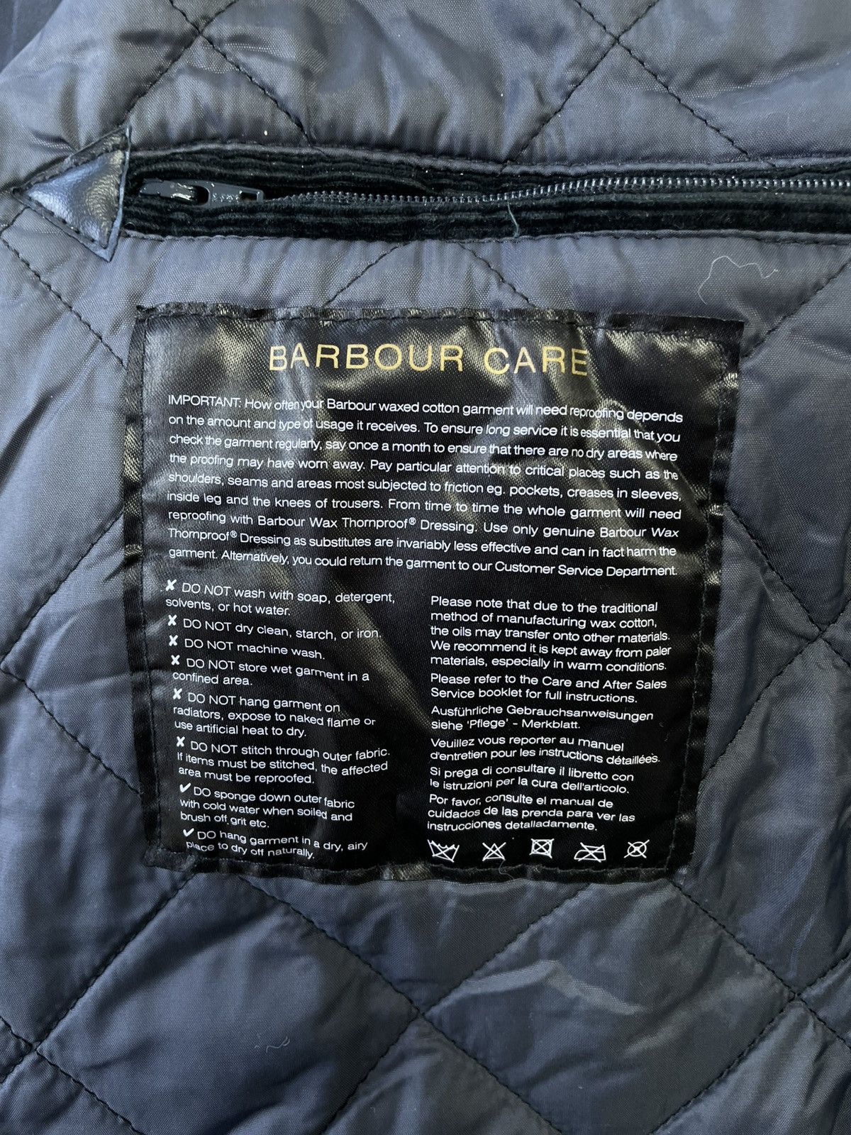 Barbour Barbour International Blue Duke Wax Jacket Size US XL / EU 56 / 4 - 12 Thumbnail