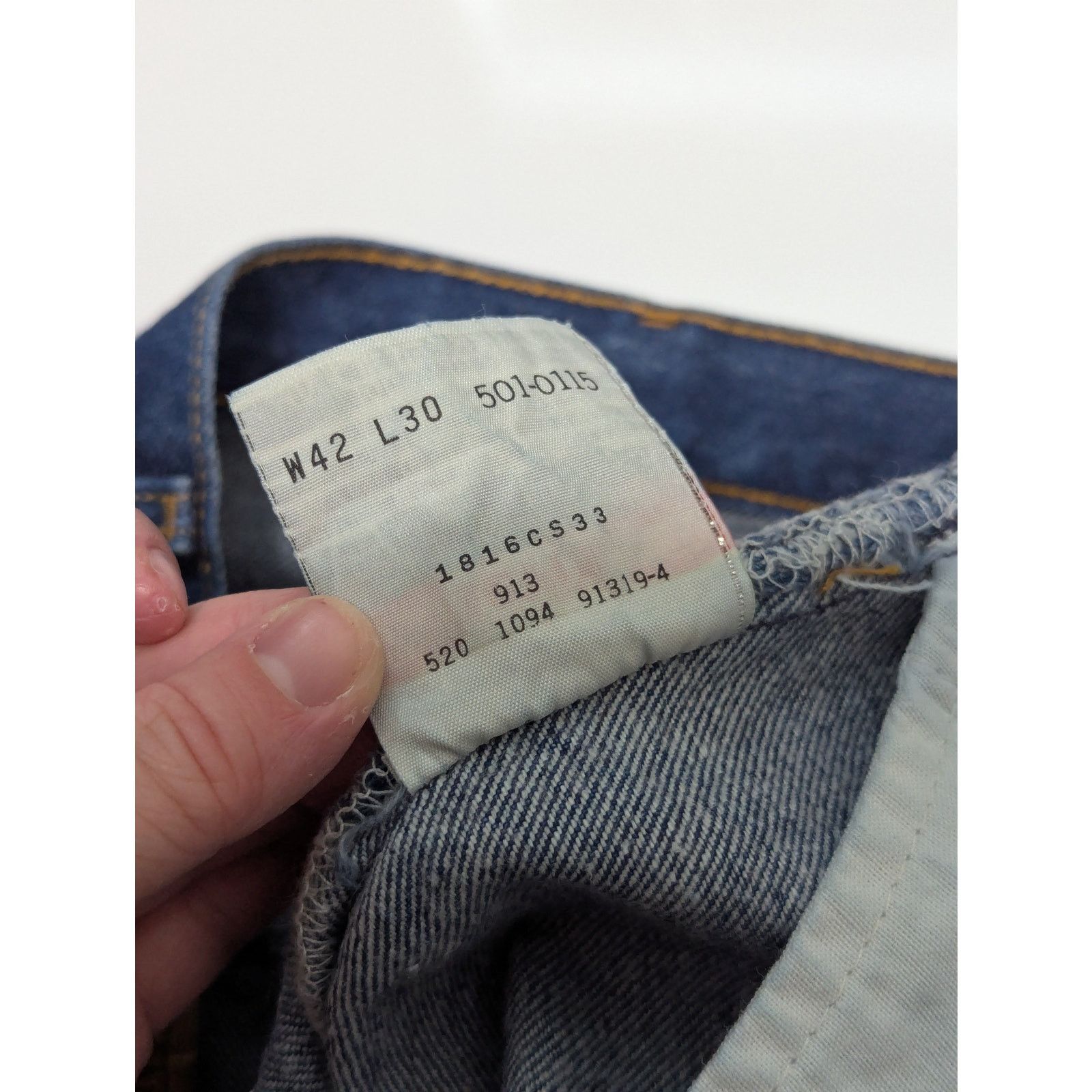 Levi's Vintage Levis 501 XX Straight Leg Jeans Made in USA 1994 Size US 42 / EU 58 - 5 Thumbnail