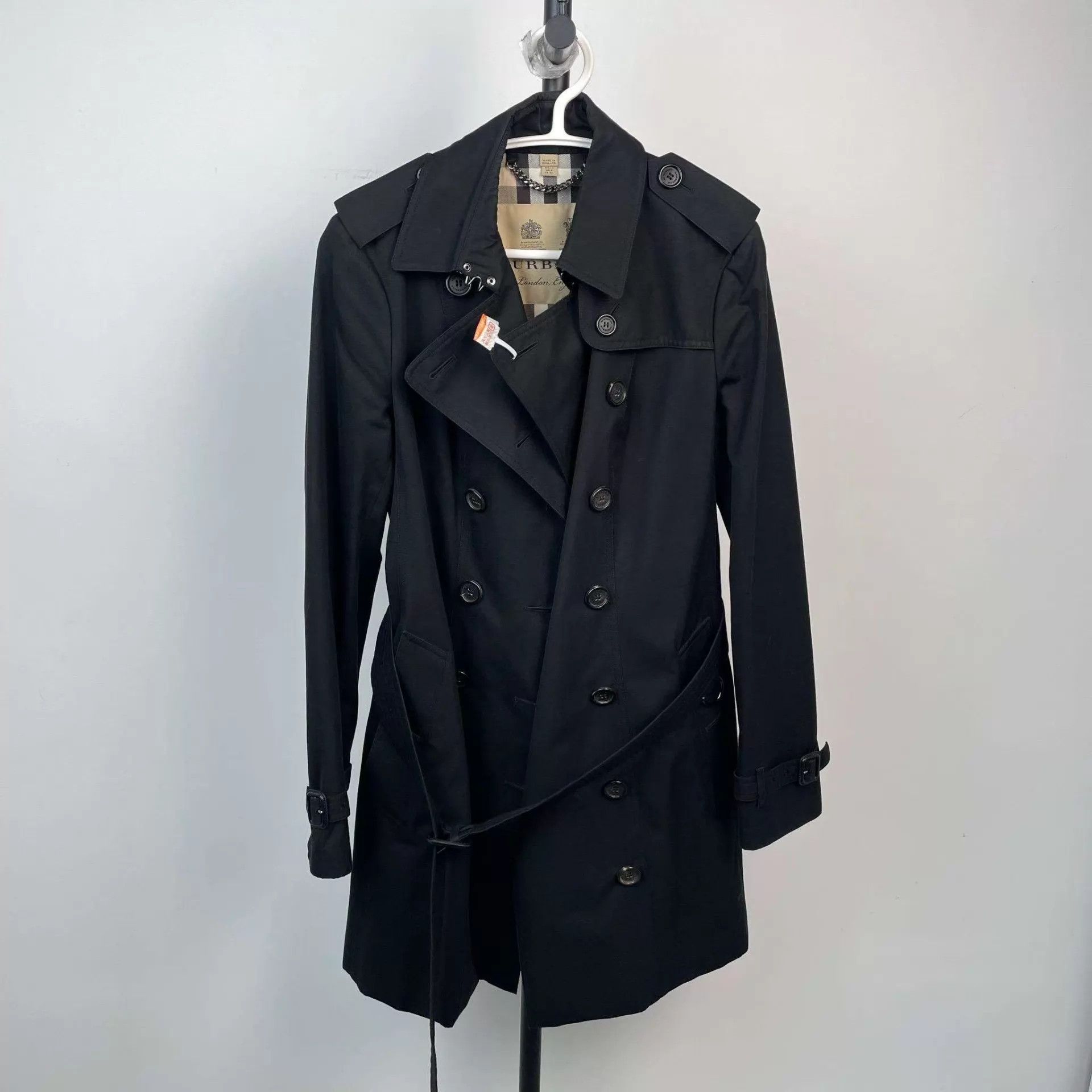 Burberry Burberry Long Trench Coat Black Size M / US 6-8 / IT 42-44 - 1 Thumbnail