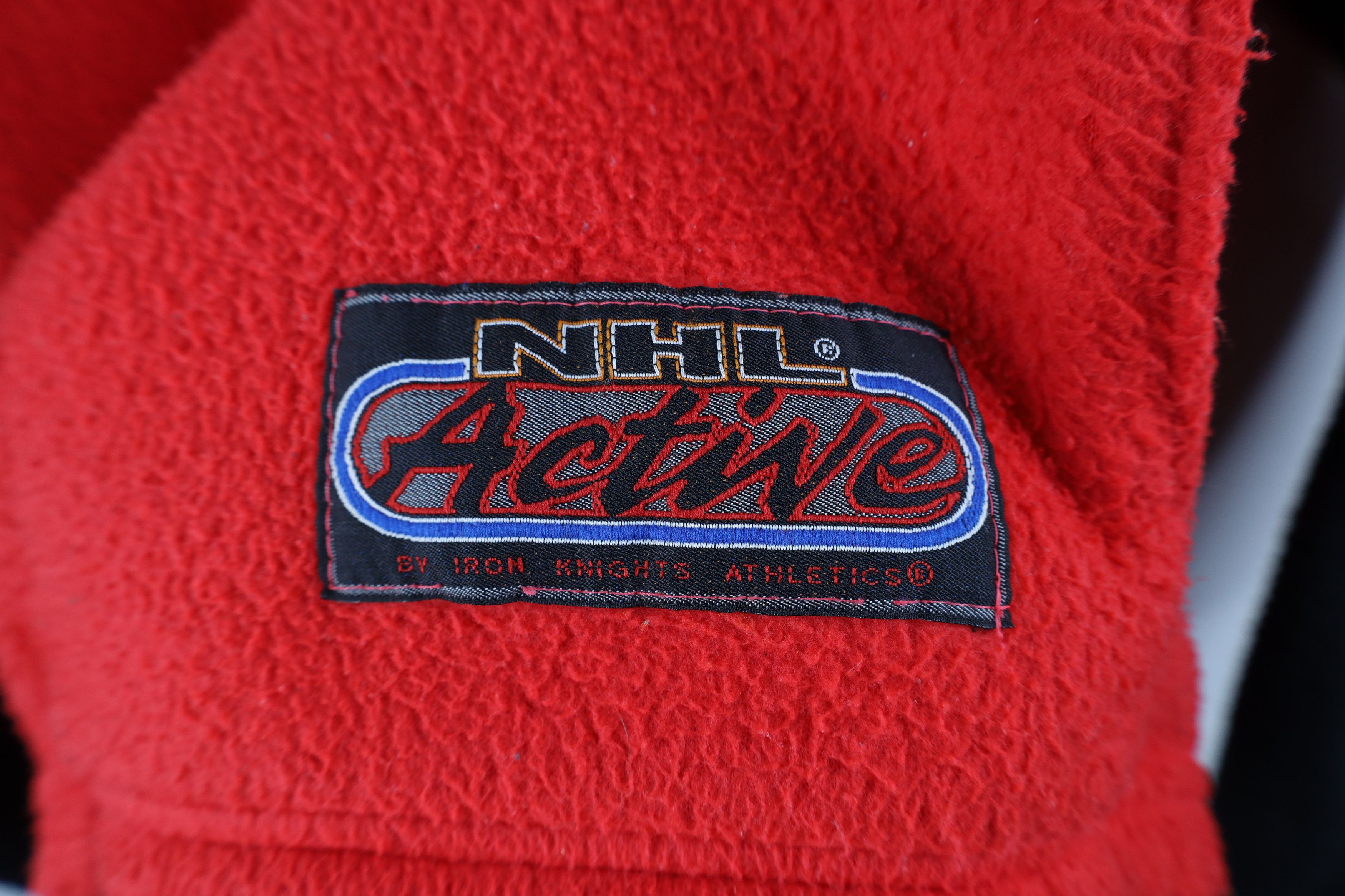 Vintage Vintage 90s Hockey Half Zip Fleece Pullover Sweater Size US M / EU 48-50 / 2 - 4 Thumbnail