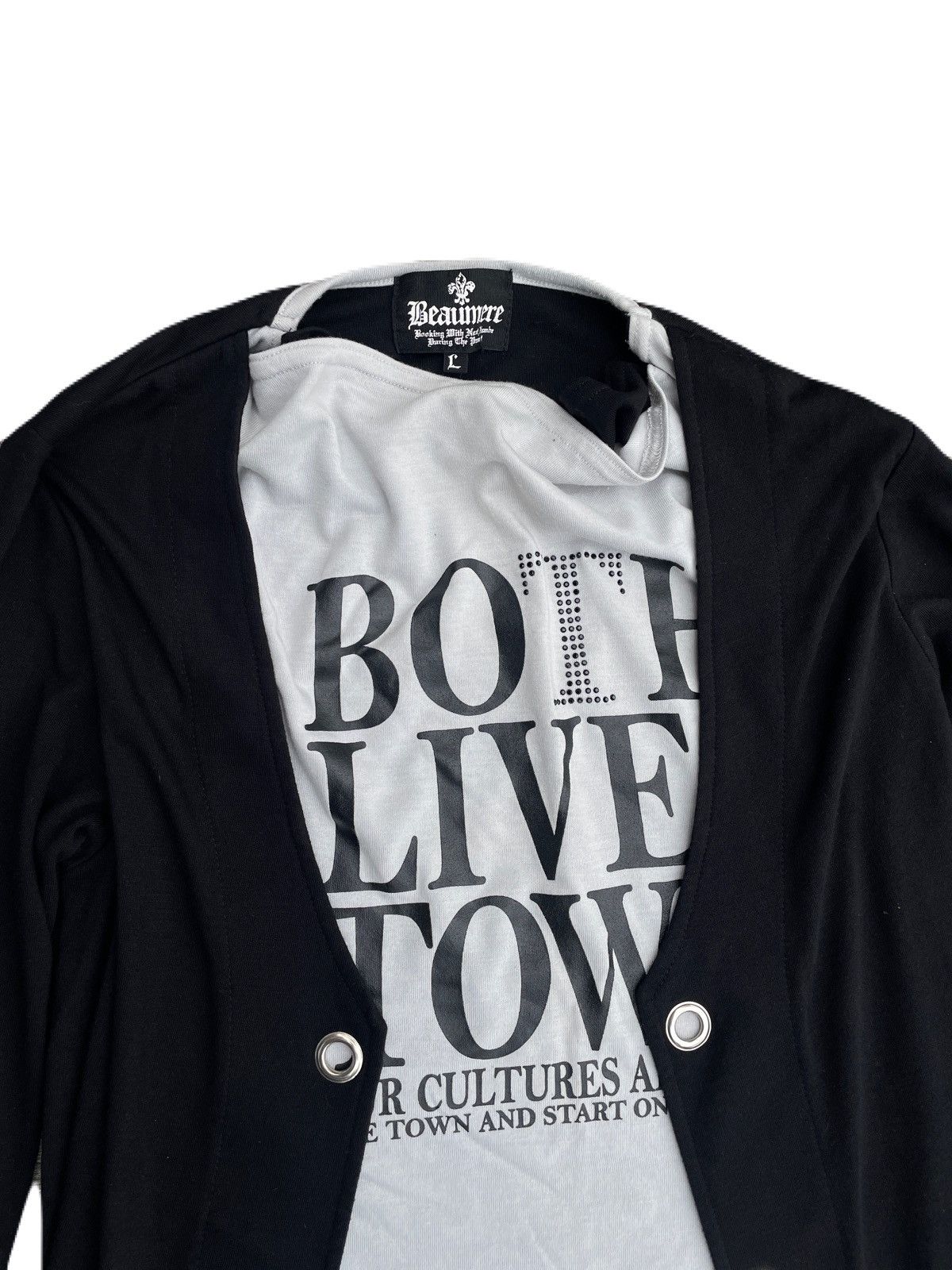 If Six Was Nine 2000s Japanese archive Vkei Layered Drape Docking Cardigan Size US S / EU 44-46 / 1 - 5 Thumbnail