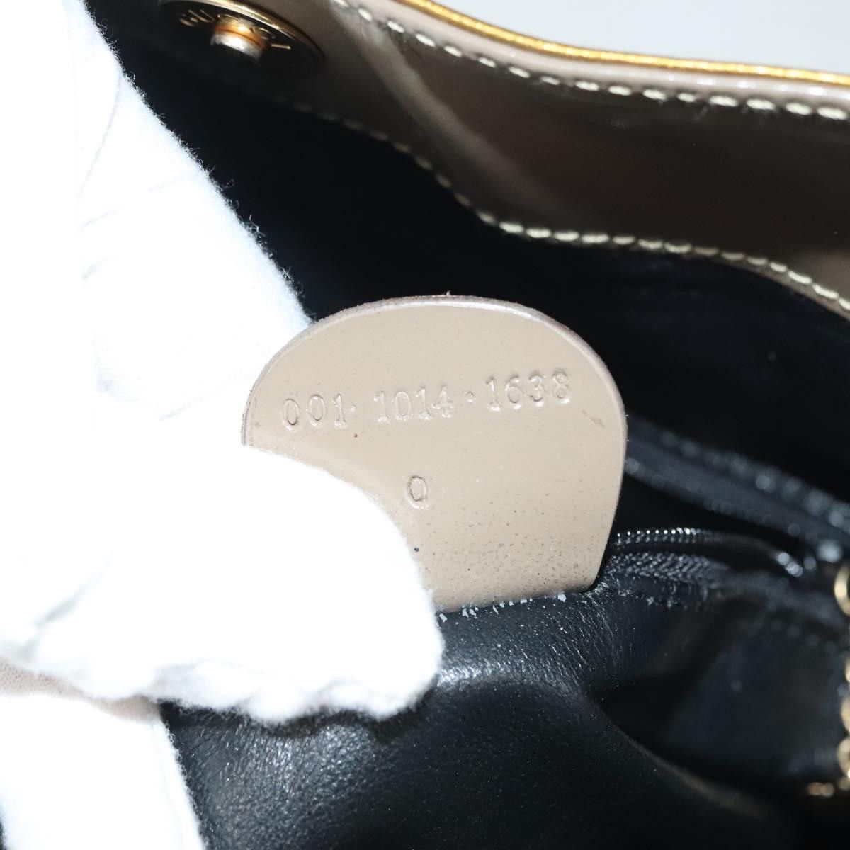 Gucci GUCCI Bamboo Hand Bag Patent Leather Beige Gold 001 1014 Size ONE SIZE - 21 Thumbnail