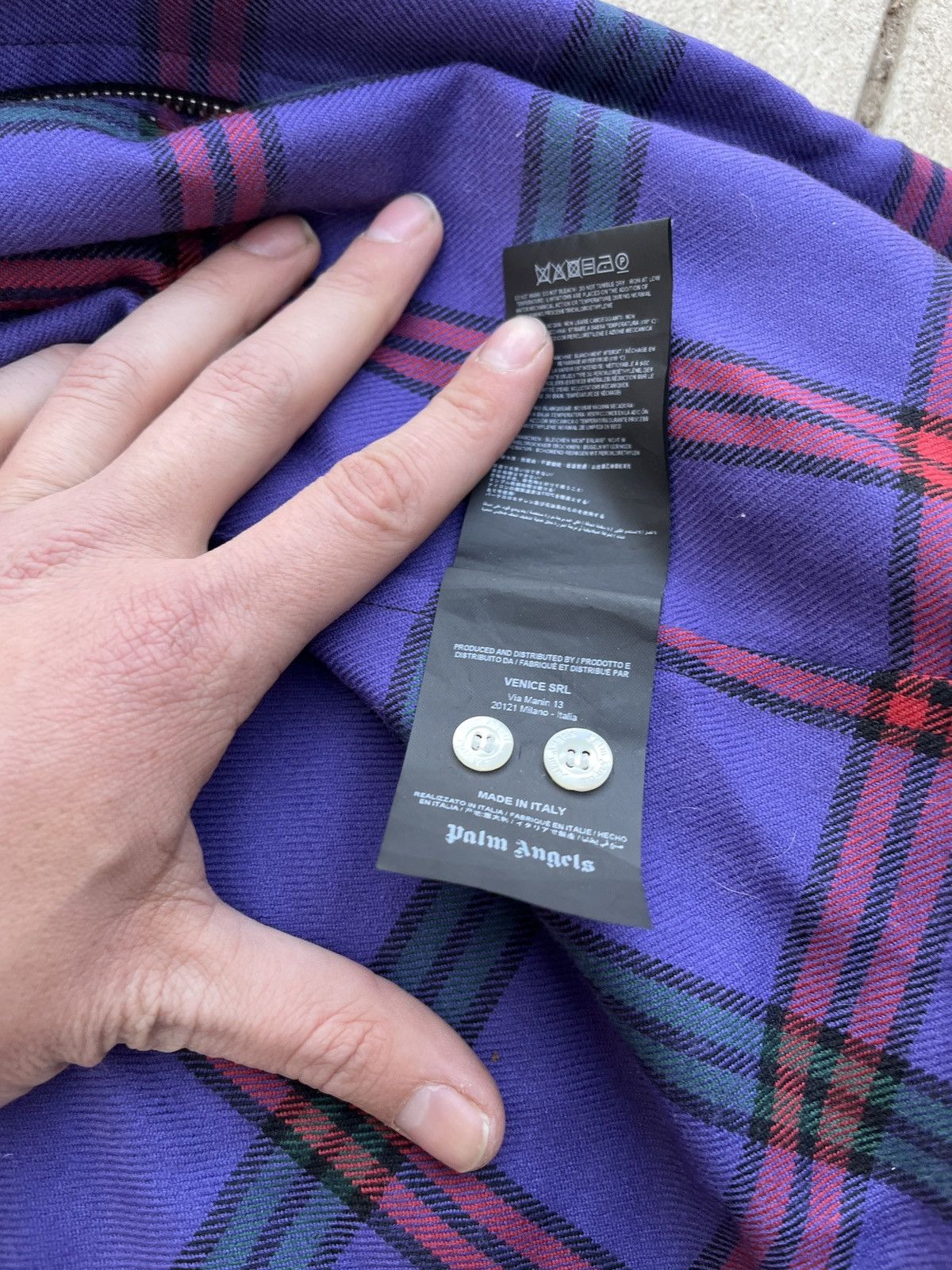 Palm Angels Palm angels purple plaid flannel Size US XXL / EU 58 / 5 - 3 Thumbnail