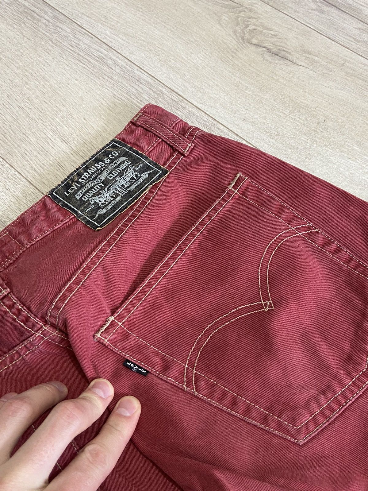 Levi's × Vintage Levi’s vintage pants red 90’S Size US 34 / EU 50 - 7 Thumbnail
