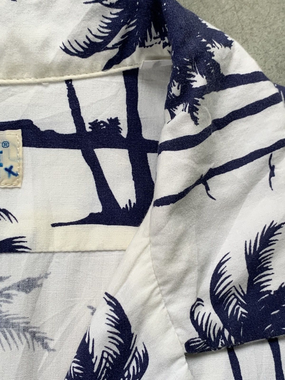 Schott Vintage Schott Rayon Coconut Hawaii Tree Motive Collar Shirt Size US L / EU 52-54 / 3 - 7 Thumbnail
