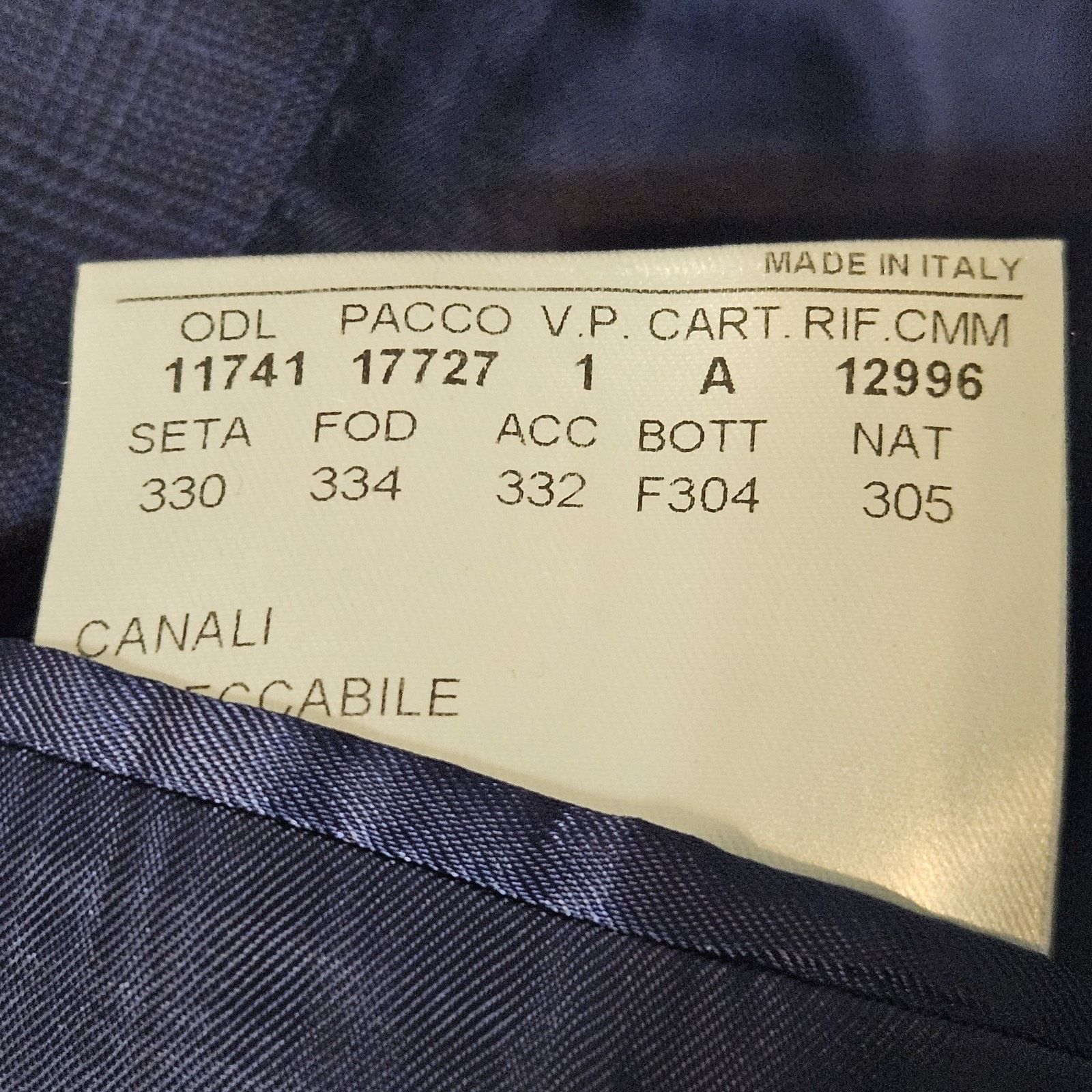 Canali Canali Blazer Men’s 50 Wool Made In Italy Sport Coat Blue Size 50R - 11 Thumbnail