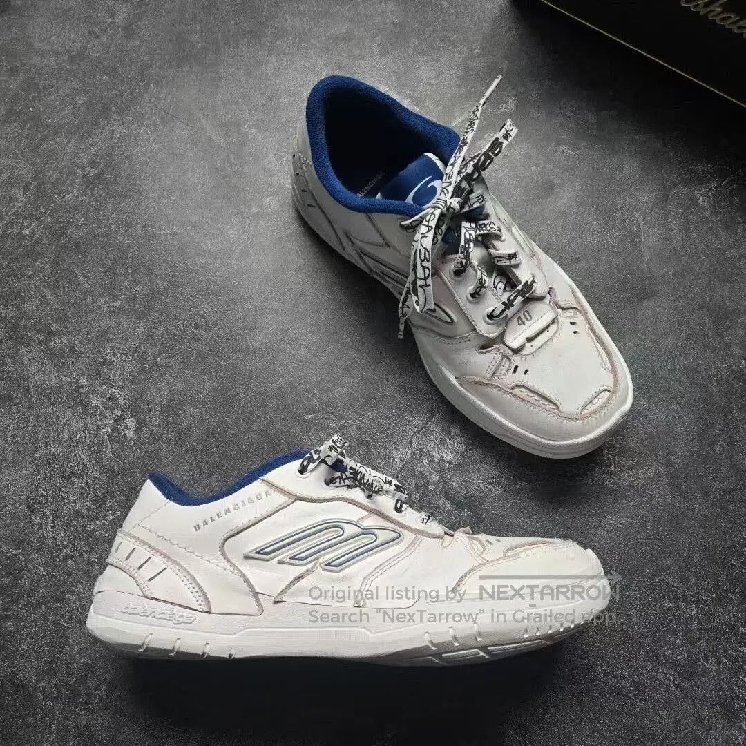 Balenciaga balenciaga hamptons white blue sneakers size 40. Size US 10 / EU 43 - 6 Thumbnail