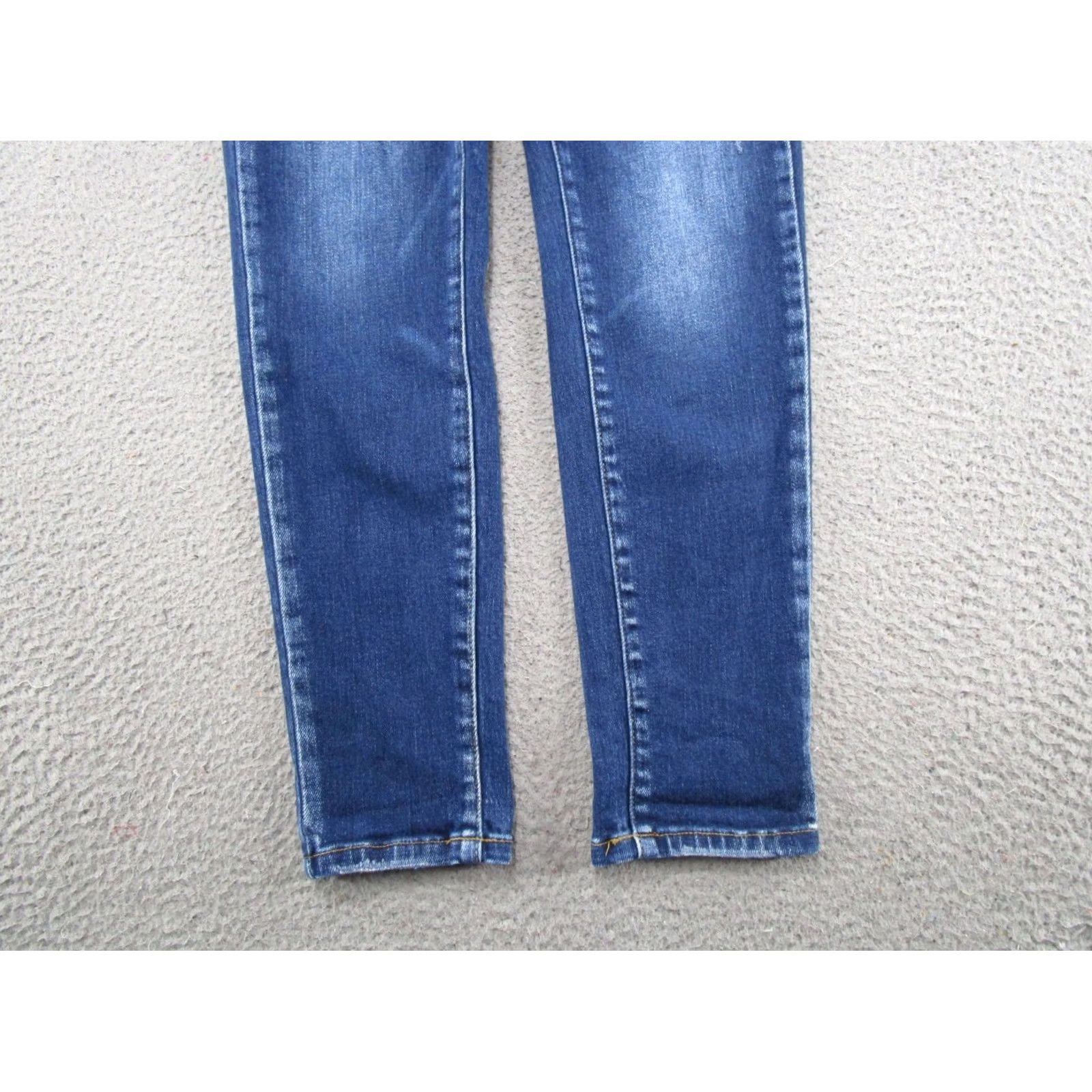 Vintage Kancan Maurices Womens High Rise Blue Stretch Denim Skinny Jeans Womens Size 29 Regular 5-Pocket Design XS? No—Oops Size 29" - 2 Thumbnail