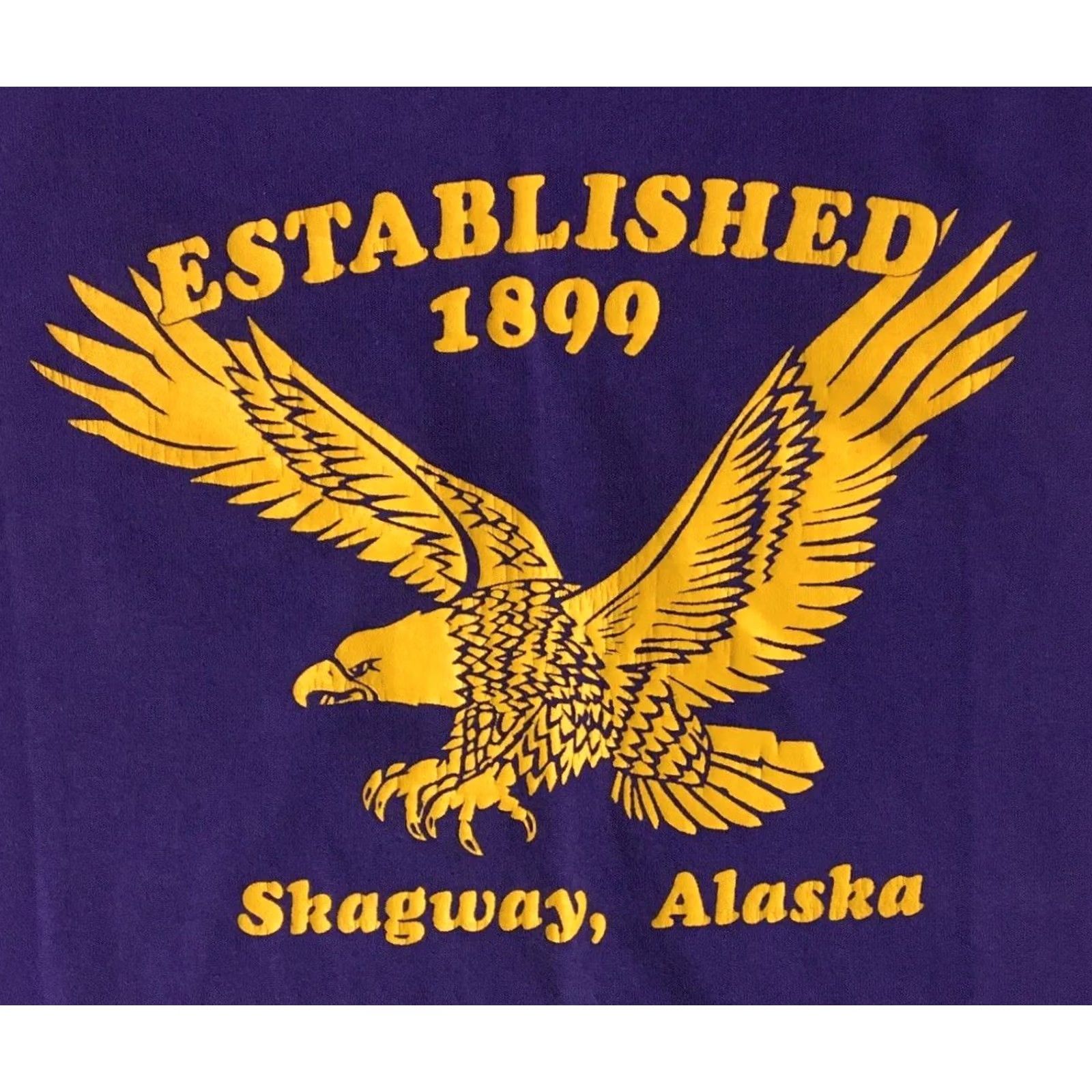 Vintage VINTAGE Fraternal Order Of Eagles Alaska Shirt XL Purple Graphic Tee Mens Size US XL / EU 56 / 4 - 3 Thumbnail