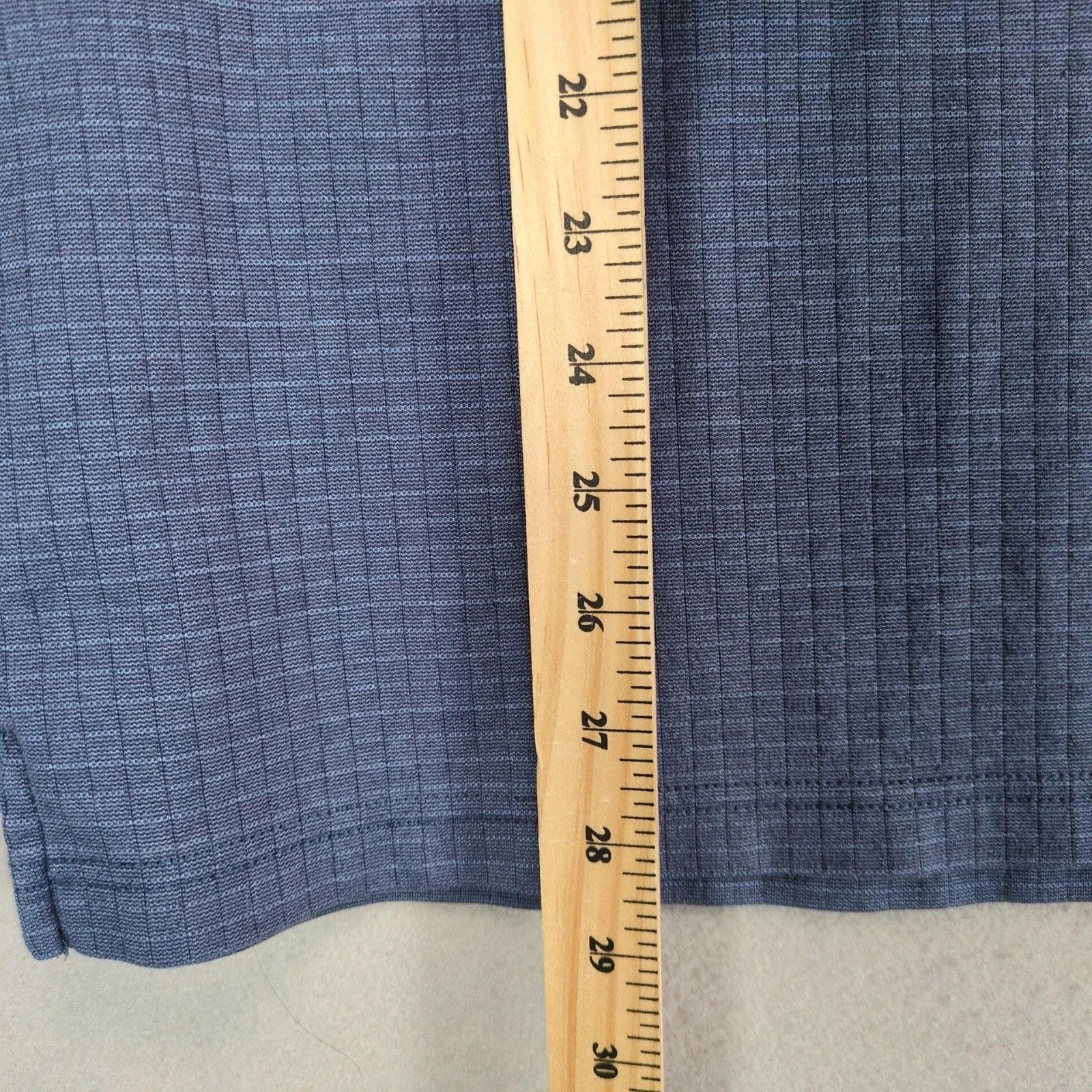 Vintage Chereskin Swift-Dry Navy Grid Polo Shirt Men's L Golf Size US L / EU 52-54 / 3 - 7 Thumbnail