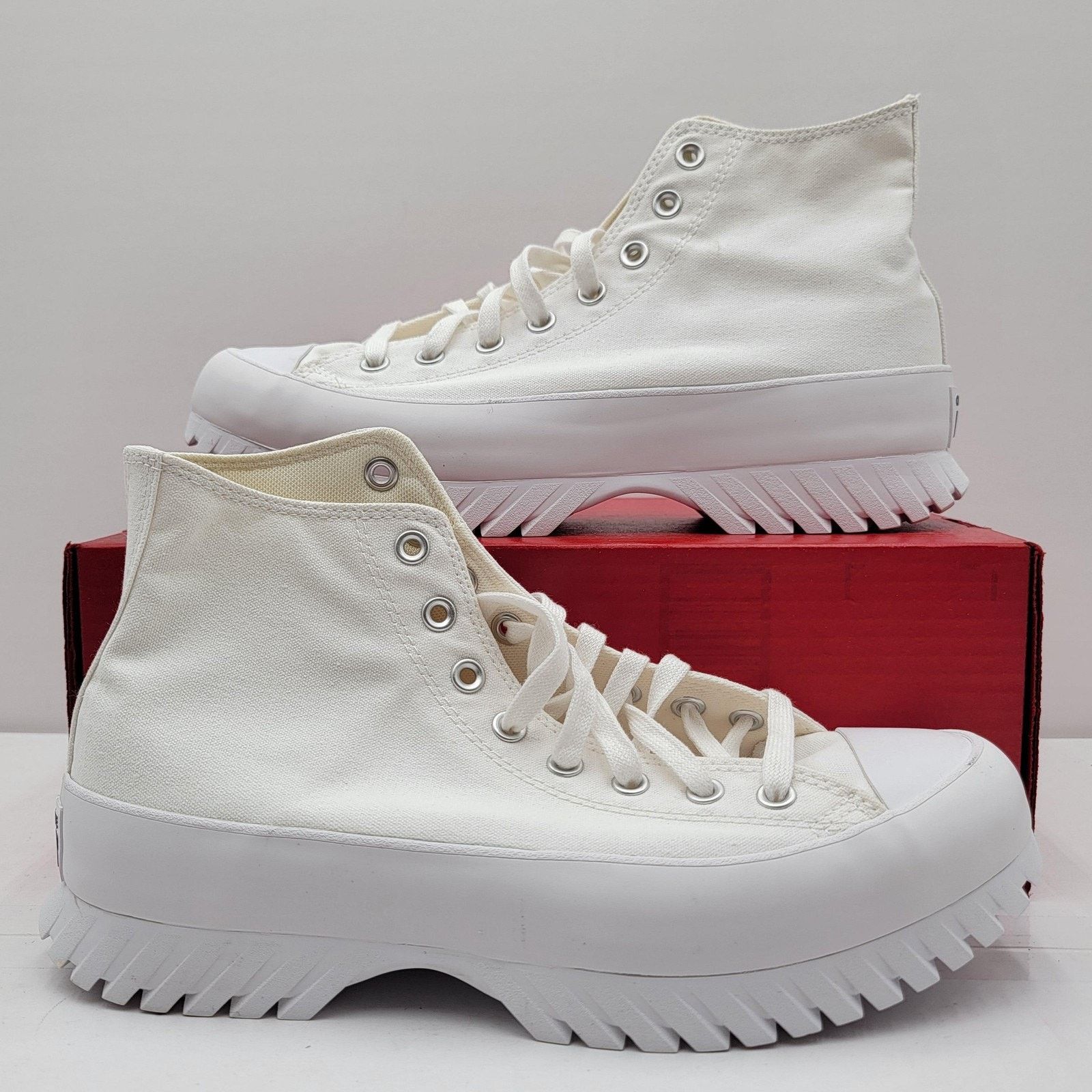 Converse Converse CTAS Lugged 2.0 Hi Mens Sz 10 White Black Platform Size US 10 / EU 43 - 1 Thumbnail