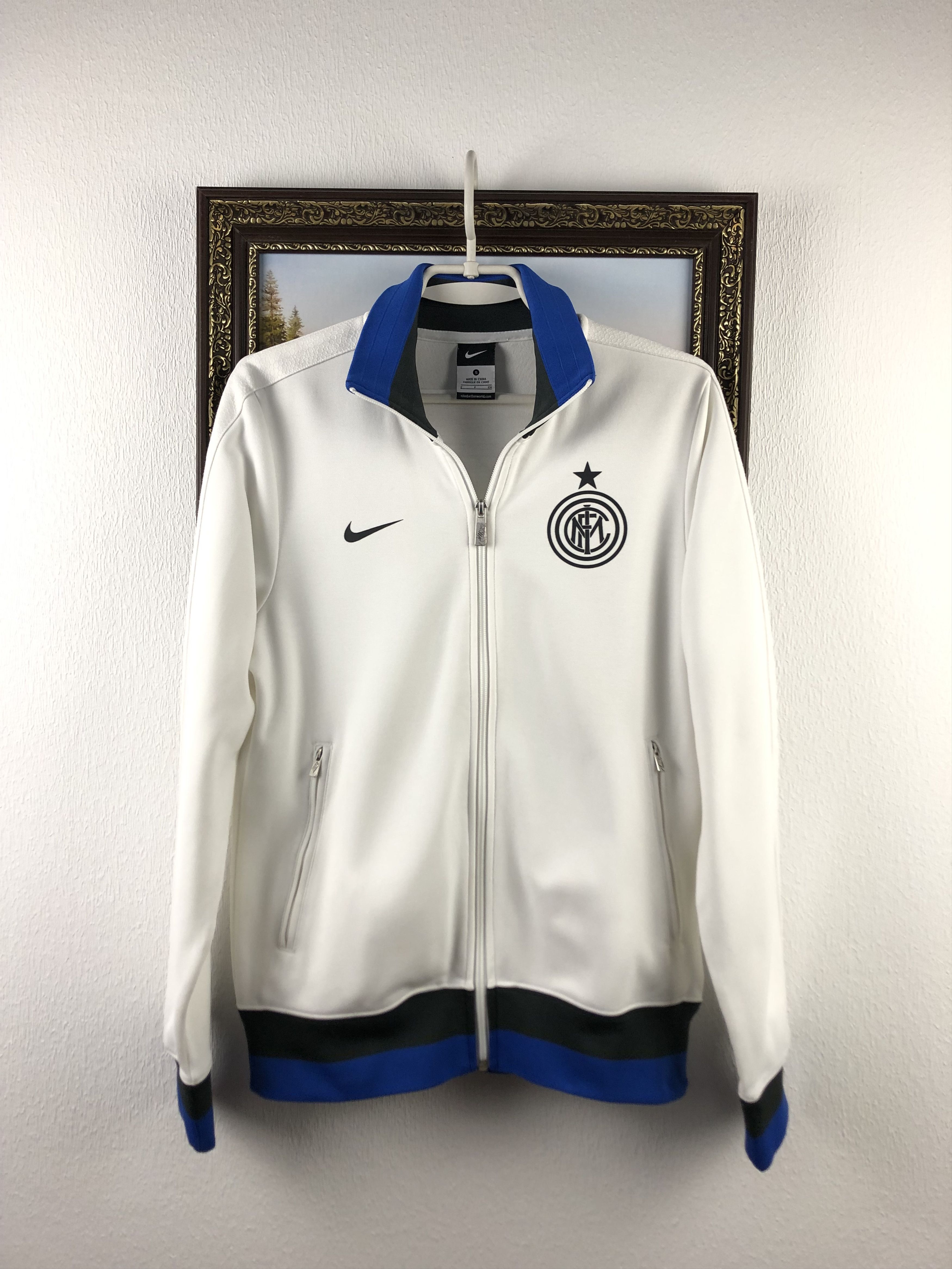 Nike Internazionale Inter Football Jacket Nike Soccer White Zip Size US S / EU 44-46 / 1 - 1 Thumbnail