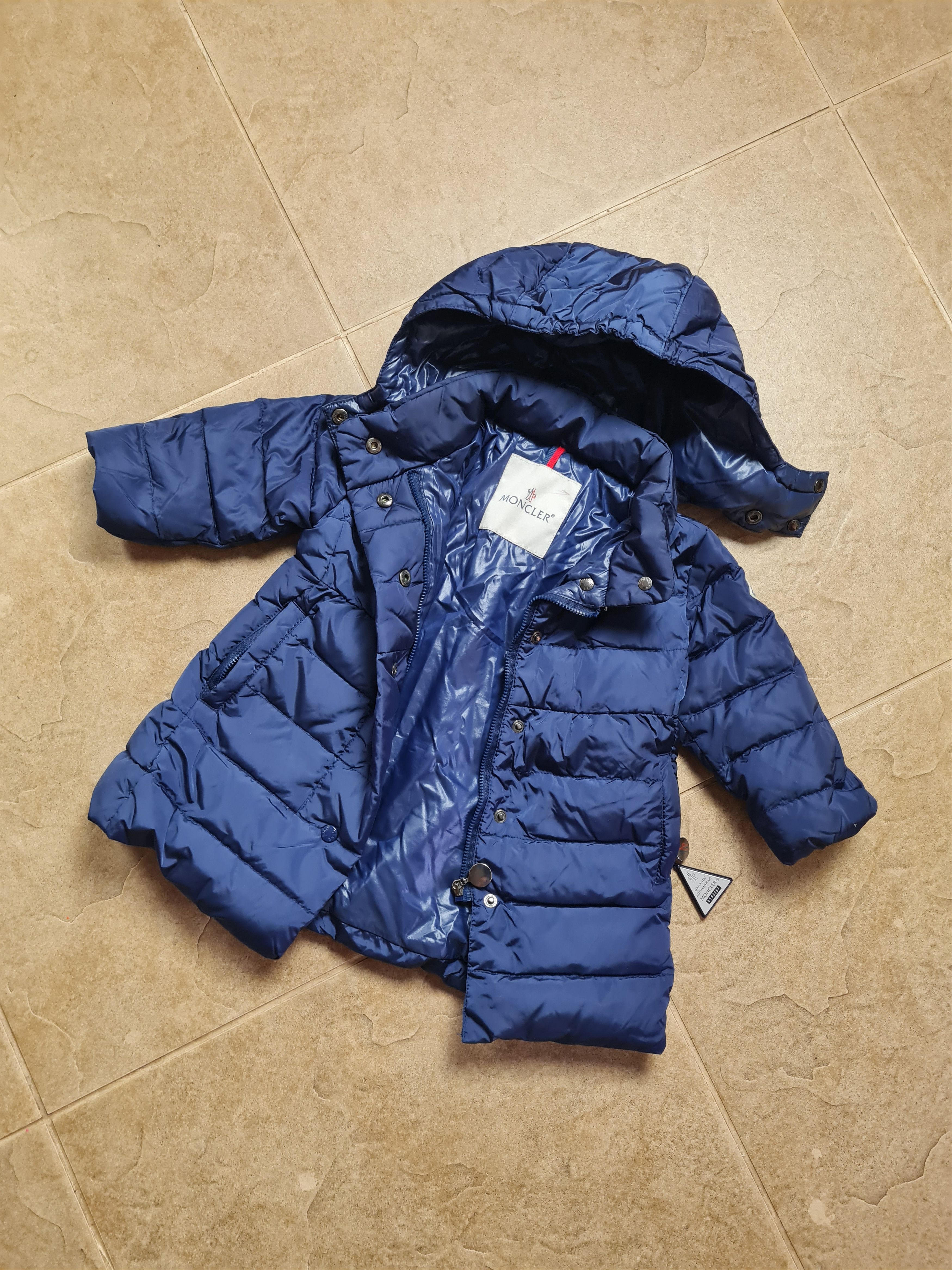 Moncler Down Jacket Moncler Parka Blue12 mois - sz 74cm Size XXS / US 00 / IT 34 - 2 Thumbnail