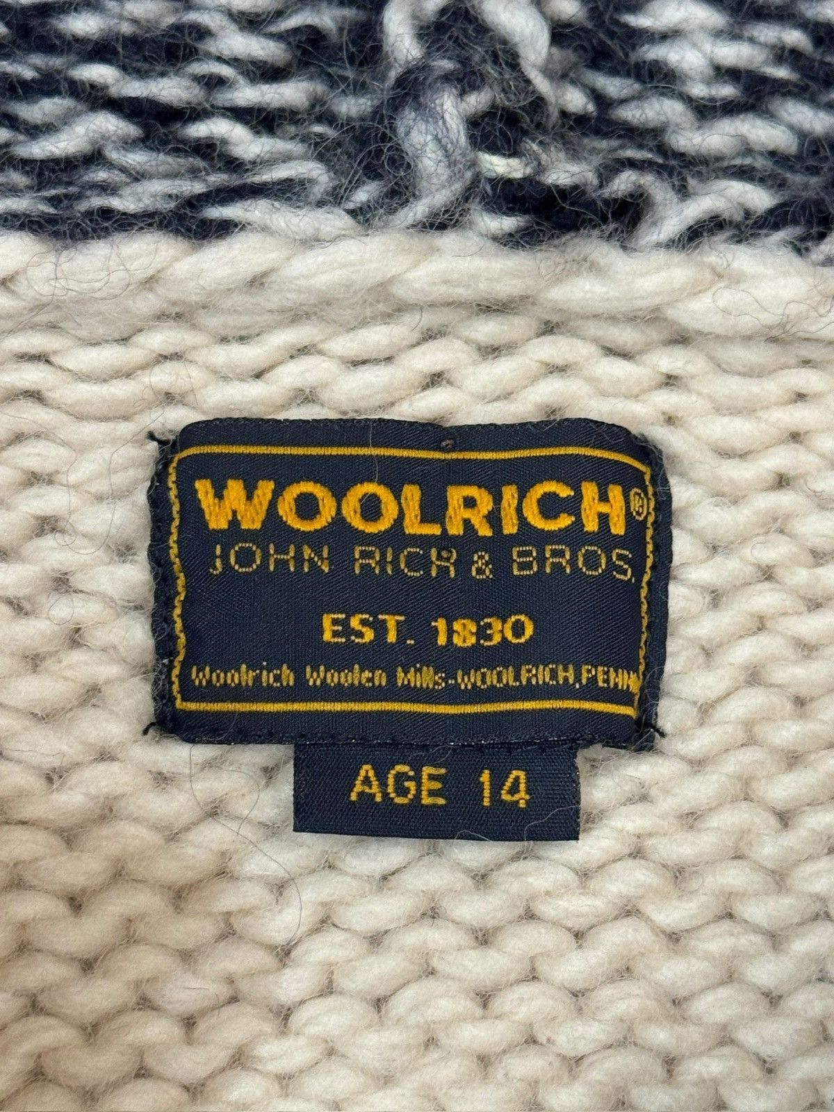 Woolrich Woolen Mills Woolrich American USA Flag Zip Jumper Sweater 14years XS Size US XS / EU 42 / 0 - 2 Thumbnail