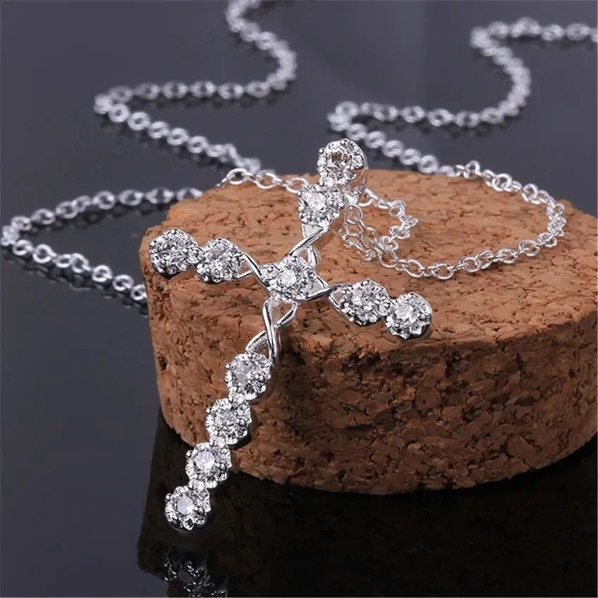 Jewelry × Sterling Silver 925 sterling silver Crystal Necklace Size ONE SIZE - 5 Thumbnail