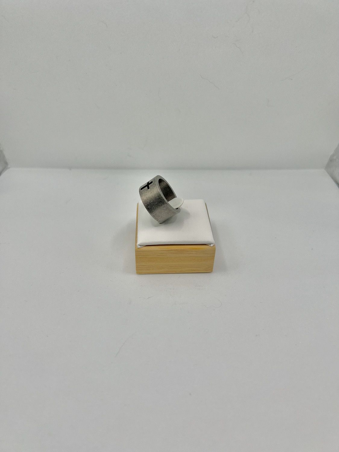 Jewelry Cross Antique Silver stainless steel ring - US size 5.25 Size ONE SIZE - 2 Thumbnail
