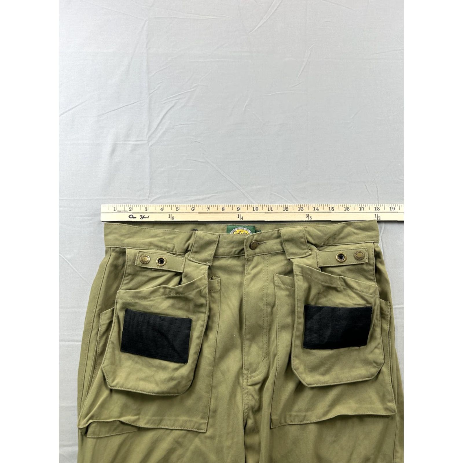 Vintage Cabela's Cargo Pants Mens 36X30 Green Workwear Outdoor Hunting Cargo Pocket Pants Mens Regular 36x30 Green Nylon Solid Front Zip Pockets Workwear Size US 36 / EU 52 - 5 Thumbnail