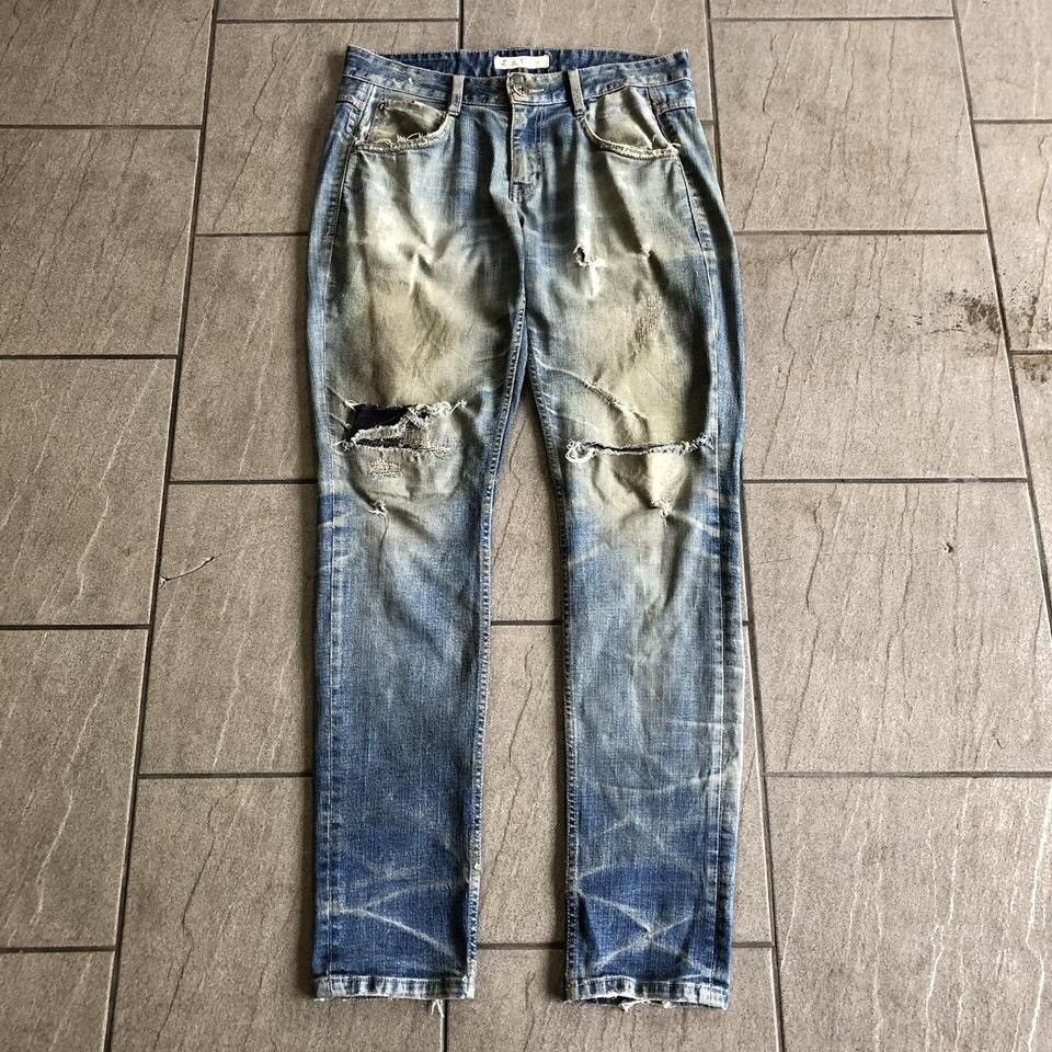 Japanese Brand Cook Jeans damage detail denim Size US 30 / EU 46 - 1 Thumbnail