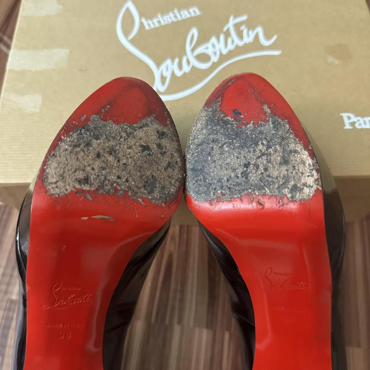 Christian Louboutin × Designer Christian Louboutins Bianca 120 Leather Red Bottom Heels Size US 6 / IT 36 - 5 Thumbnail