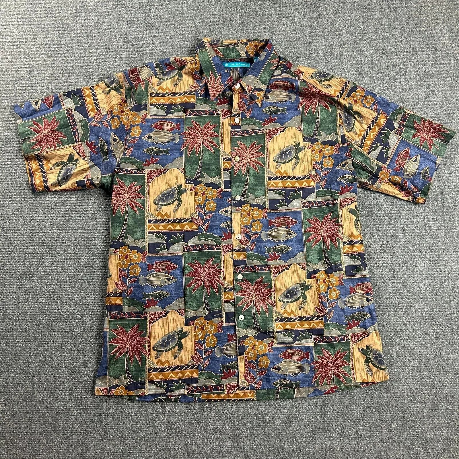 Tori Richard Tori Richard Shirt Mens Medium Hawaiian Patchwork Sea Lawn Size US M / EU 48-50 / 2 - 1 Thumbnail