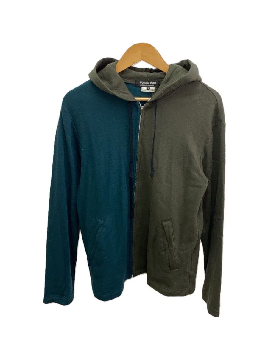 Comme des Garcons × Comme des Garcons Homme Deux Reconstructed Wool Zip Hoodie Size US M / EU 48-50 / 2 - 1 Thumbnail