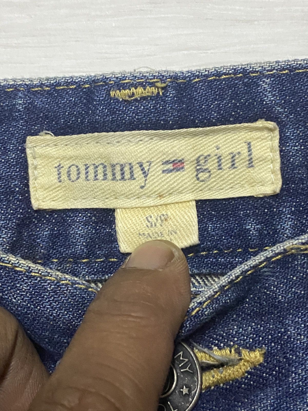 Martine Rose × Tommy Jeans Vintage Tommy Hilfiger Girl Grunge Print Logo Baggy Jeans Size US 31 - 15 Thumbnail