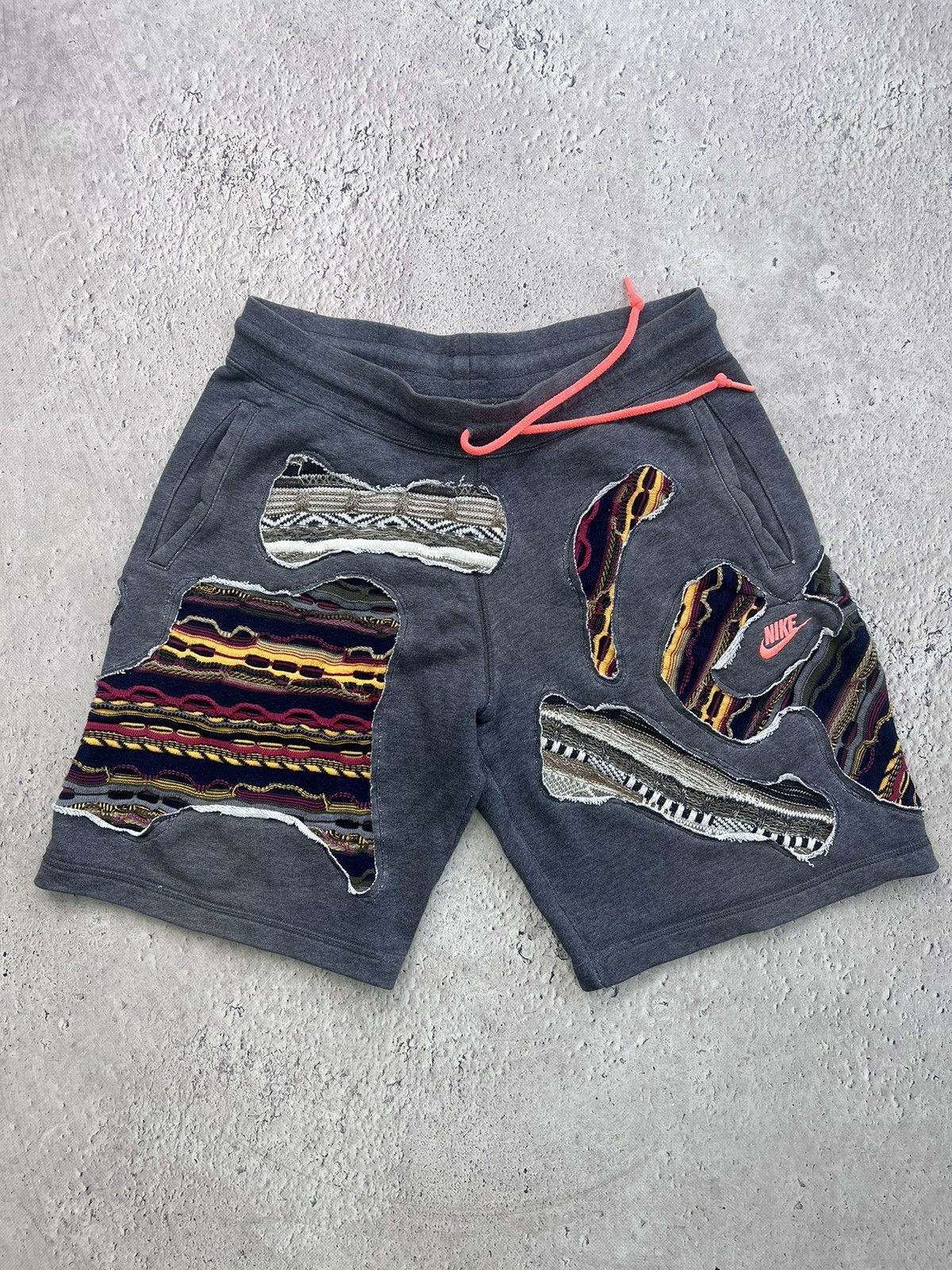Nike × Vintage VTG 90s REWORKED COOGI STYLE NIKE SWOOSH CARGO SHORT PANTS Size US 32 / EU 48 - 1 Thumbnail