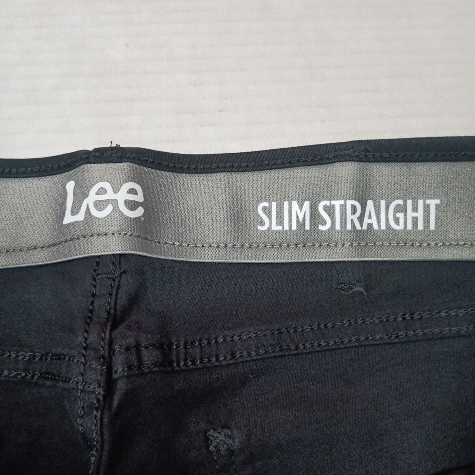 Lee Lee Chino Motion Flex Waist Pants Men's 34x34 Black Slim Fit Size US 34 / EU 50 - 6 Thumbnail