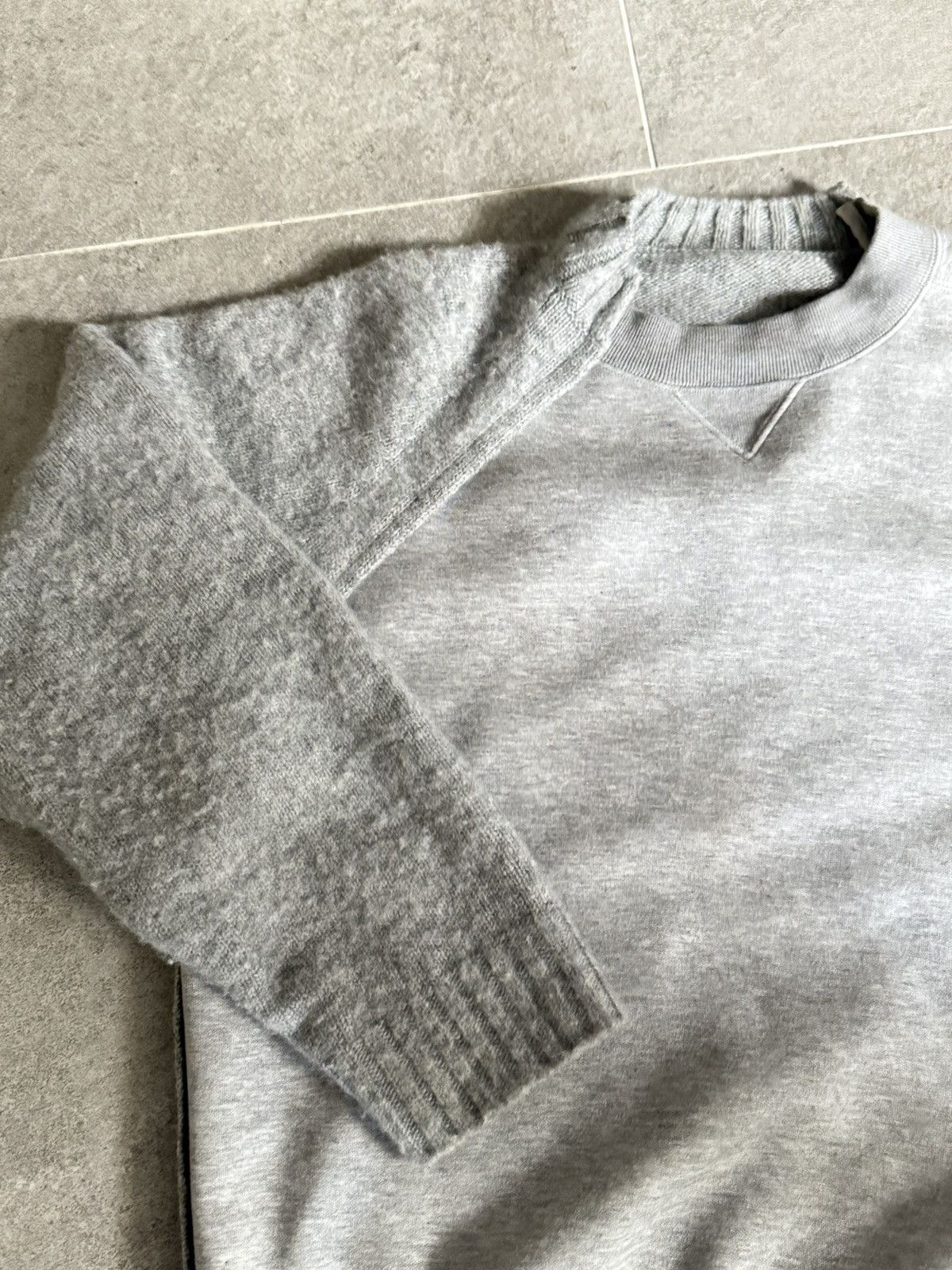 Sacai SACAI KNIT-PANELLED CREWNECK SWEATSHIRT MEETS SWEATER Size US S / EU 44-46 / 1 - 2 Thumbnail