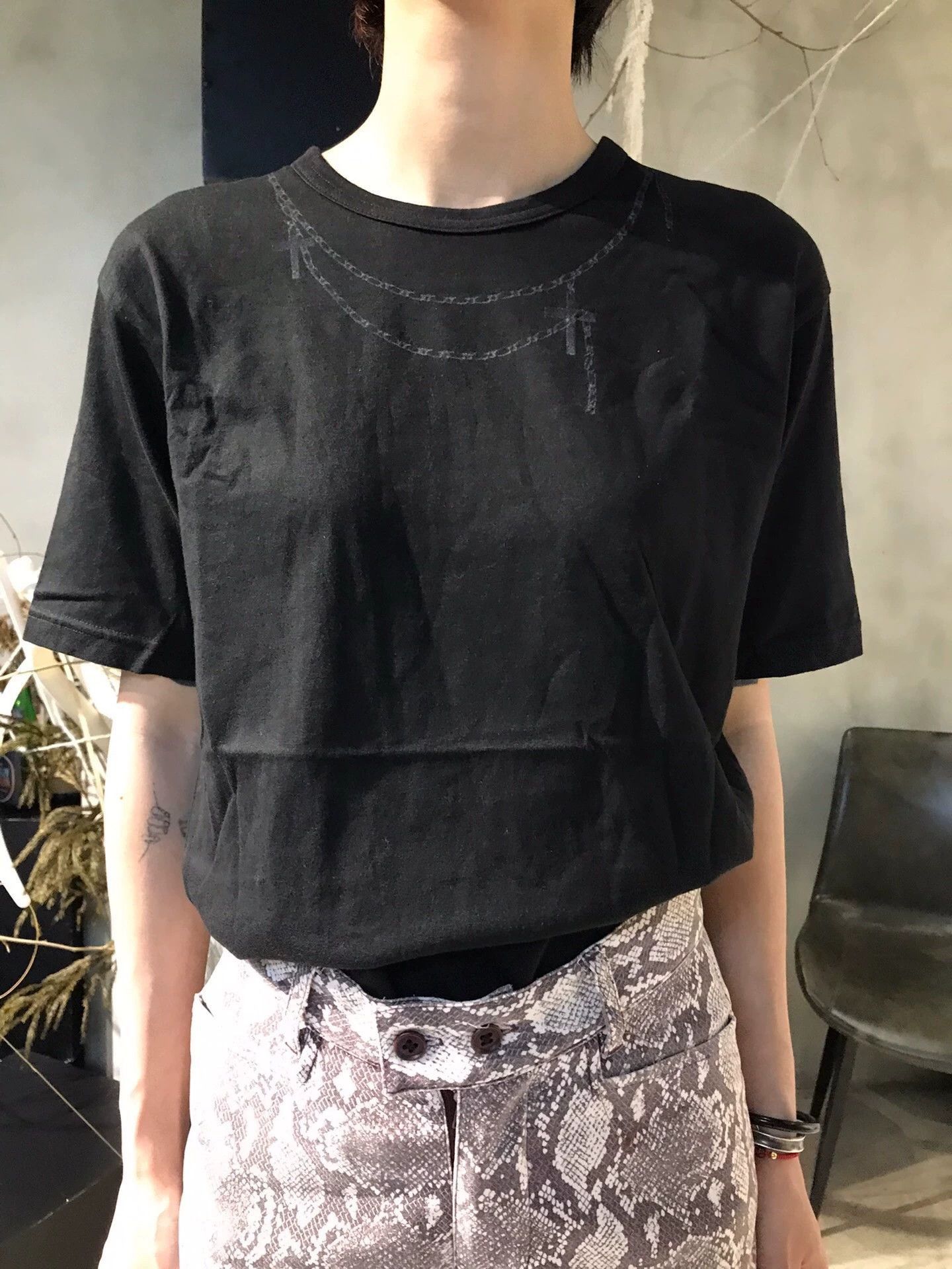 Jean Paul Gaultier Jean Paul Gaultier Cross chain printed T-shirt-2505 Size US M / EU 48-50 / 2 - 1 Thumbnail