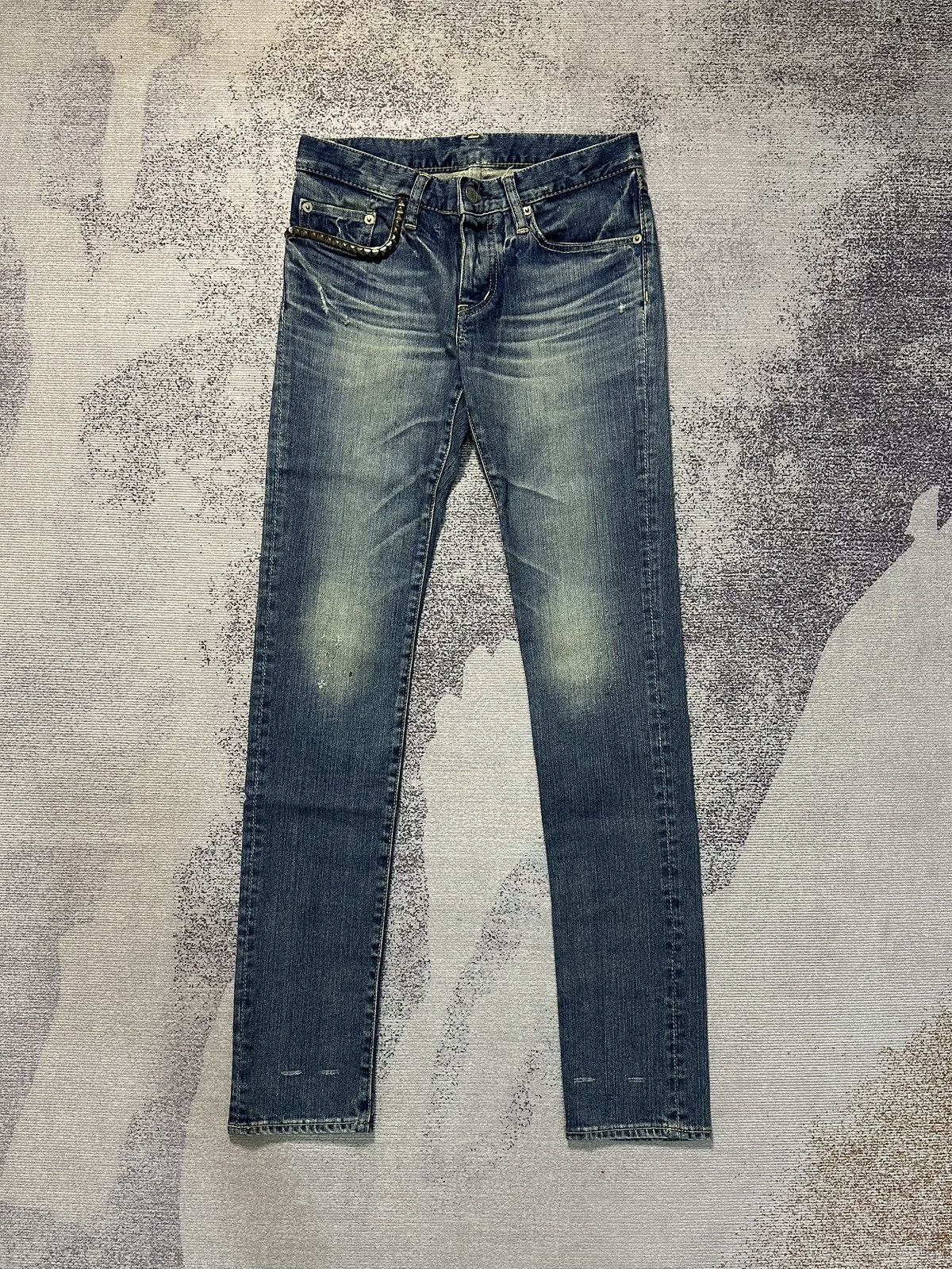 パンツ HYSTERIC GLAMOUR studded damage skinny Hysteric Glamour × Vintage Hysteric Glamour studded skinny jeans