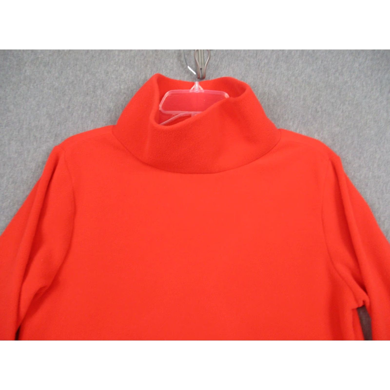 Vintage Dudley Stephens Fleece Pullover Womens Large Red Turtleneck Cowl Neck Pineapple Size L / US 10 / IT 46 - 3 Thumbnail