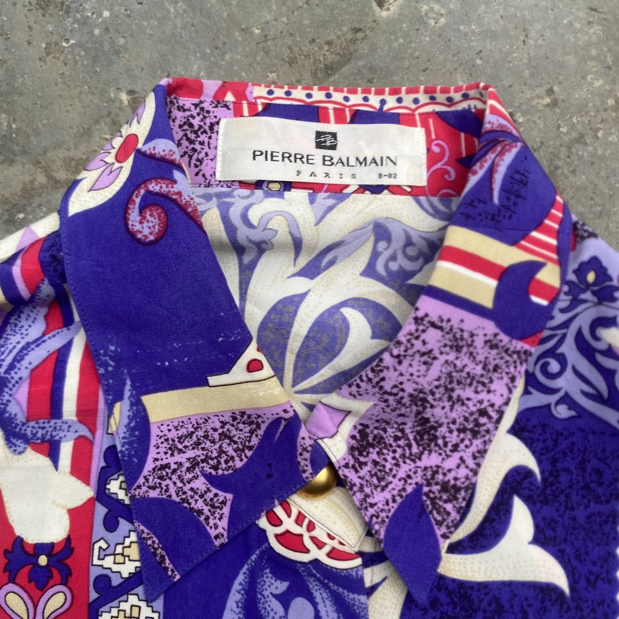 Pierre Balmain Vintage Pierre Balmain Flower Silk Shirt Size US L / EU 52-54 / 3 - 2 Thumbnail
