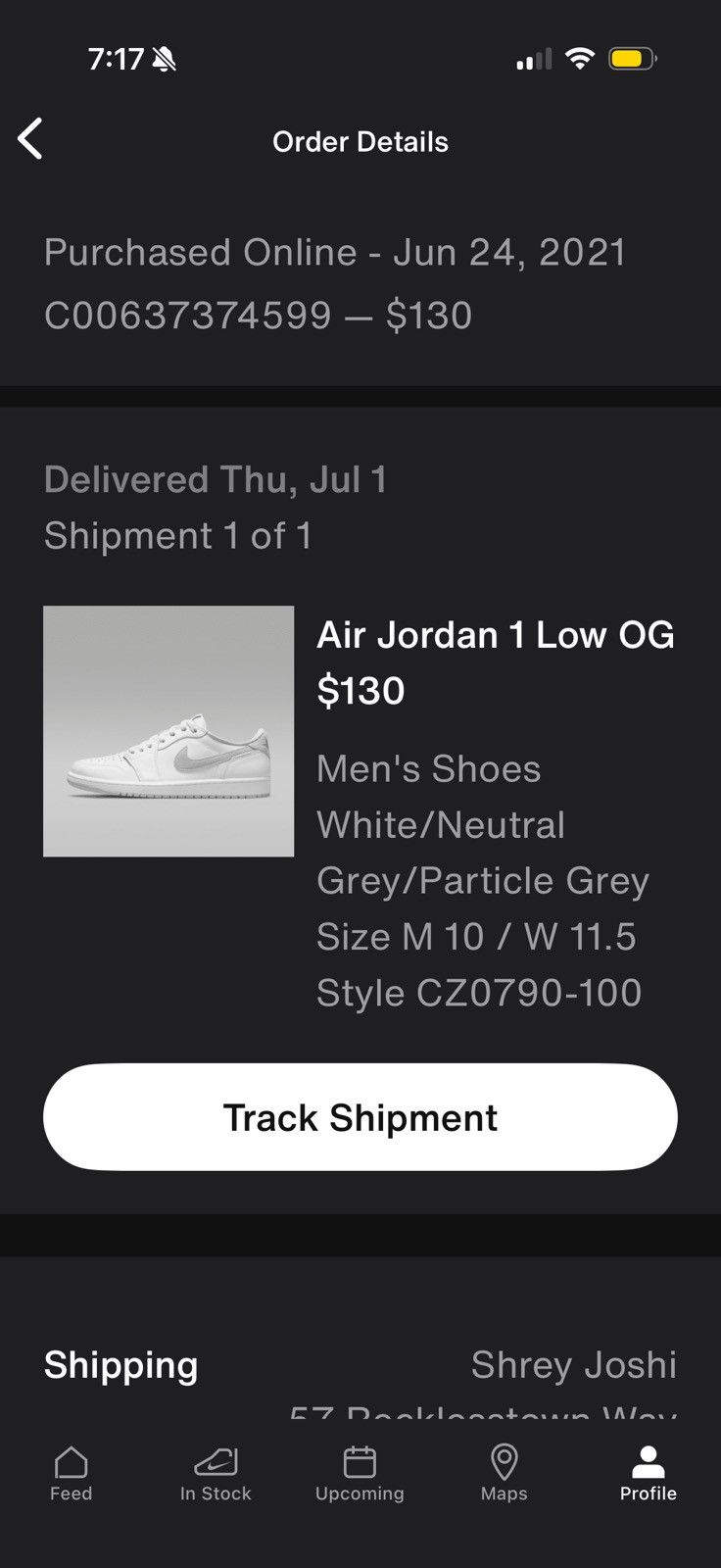 Jordan Brand Air Jordan 1 Low OG Size US 10 / EU 43 - 14 Thumbnail