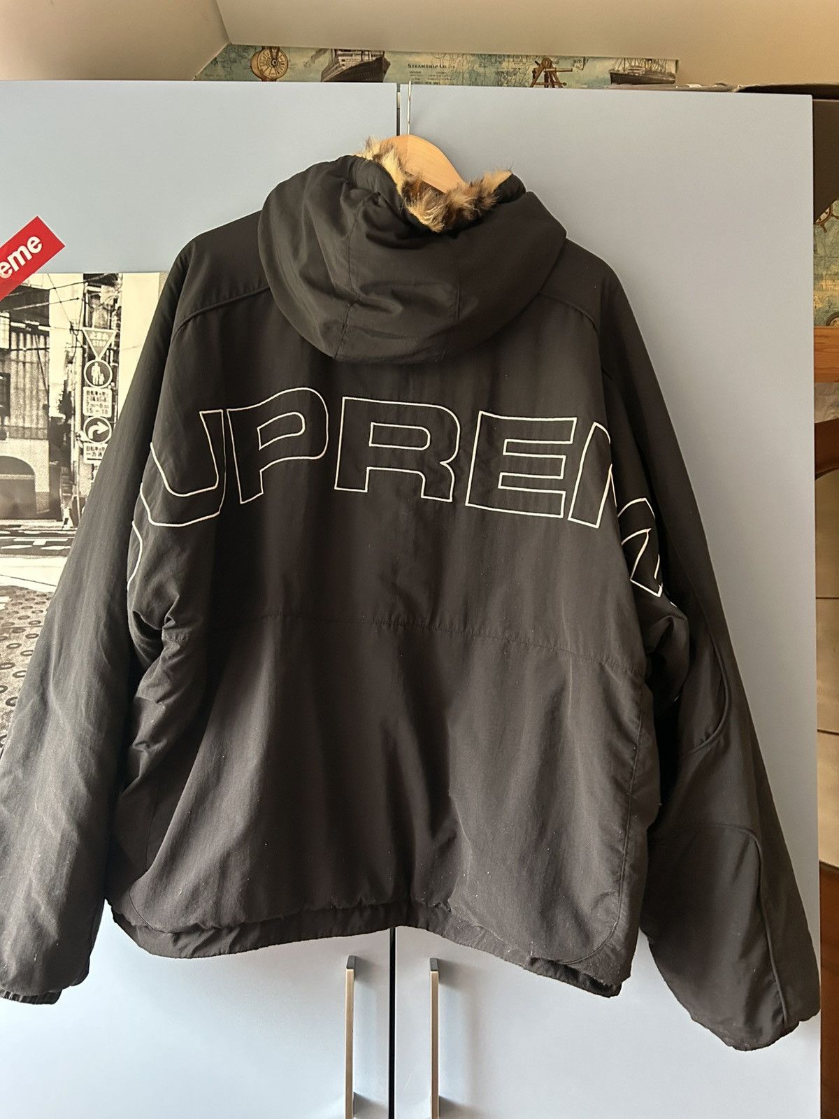 Supreme Supreme SS25 Faux Fur Reversible Hooded Track Jacket Size US L / EU 52-54 / 3 - 2 Thumbnail