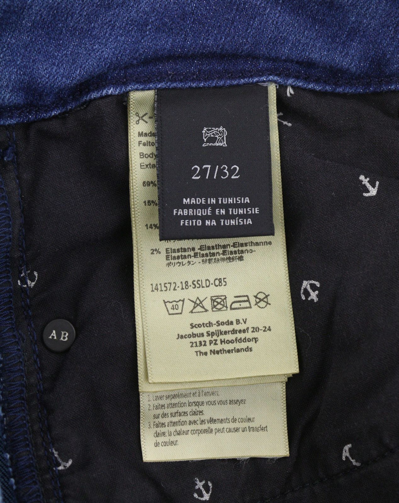 Scotch & Soda LA BOHEMIENNE W27/L32 Faded Mid Rise Skinny Jeans 89096 Size 27" / US 4 / IT 40 - 8 Thumbnail